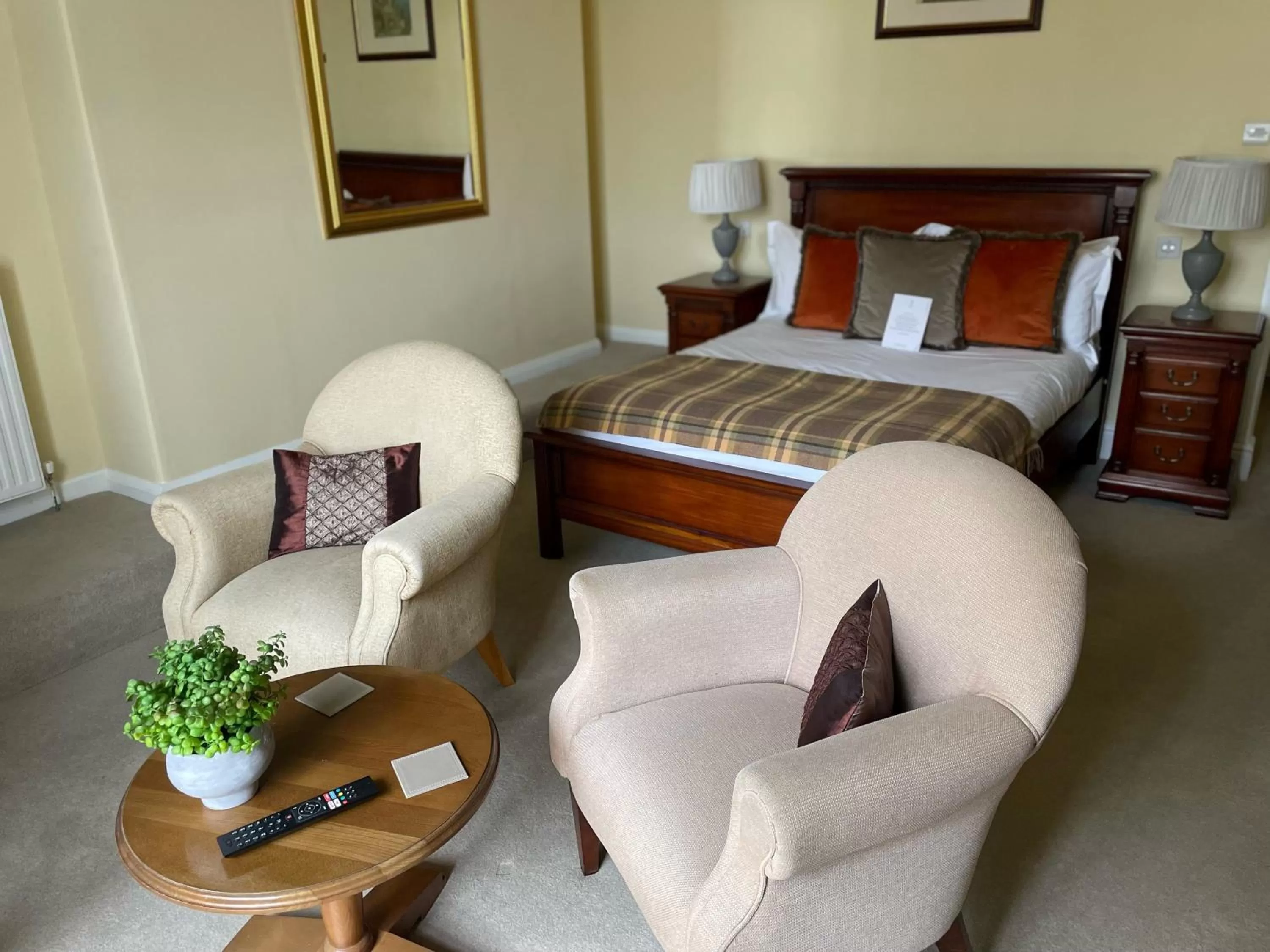 Bed in The Penrallt Country House Hotel