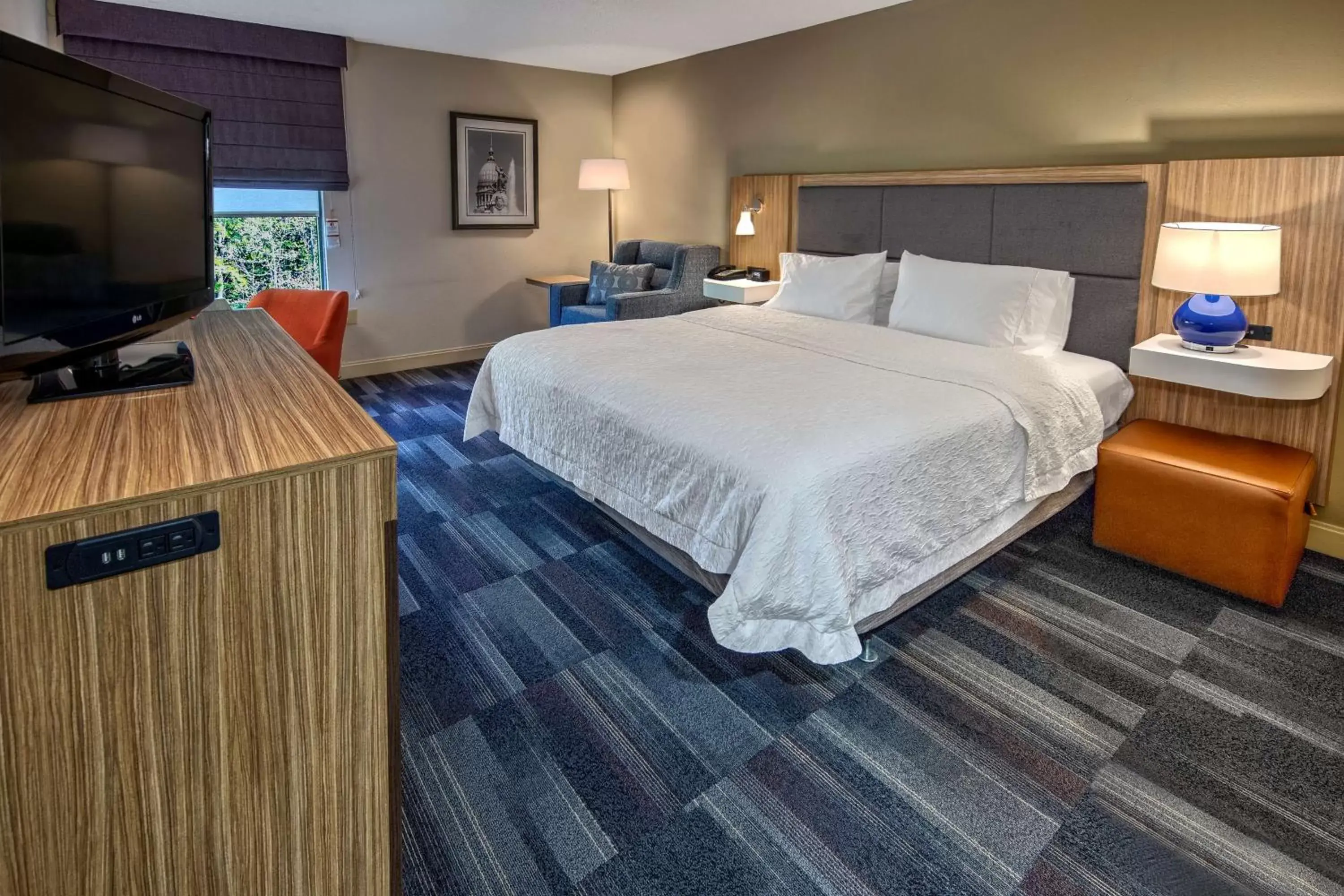 Bedroom, Bed in Hampton Inn Dumfries/Quantico