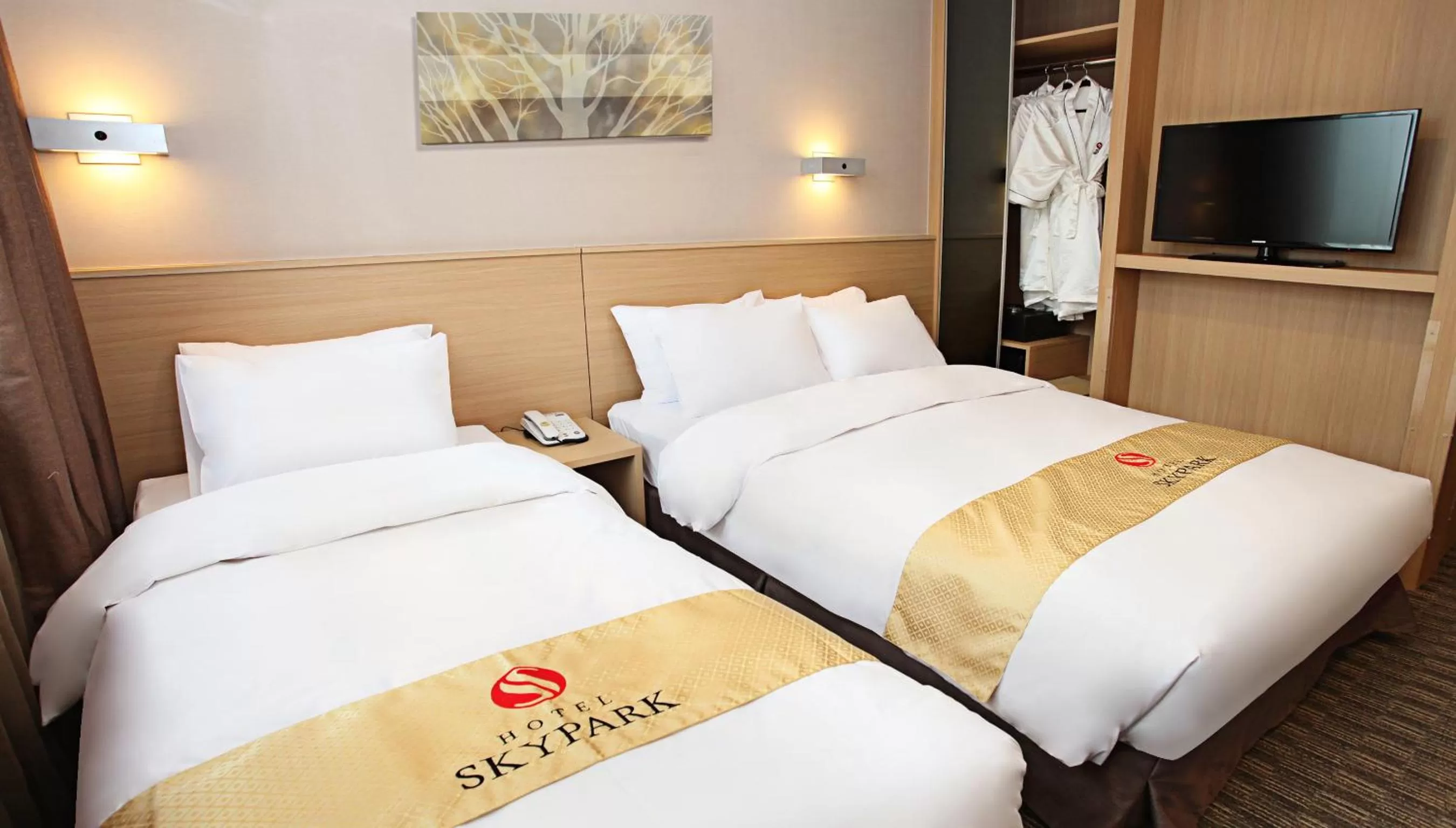 Bed in Hotel Skypark Dongdaemun I