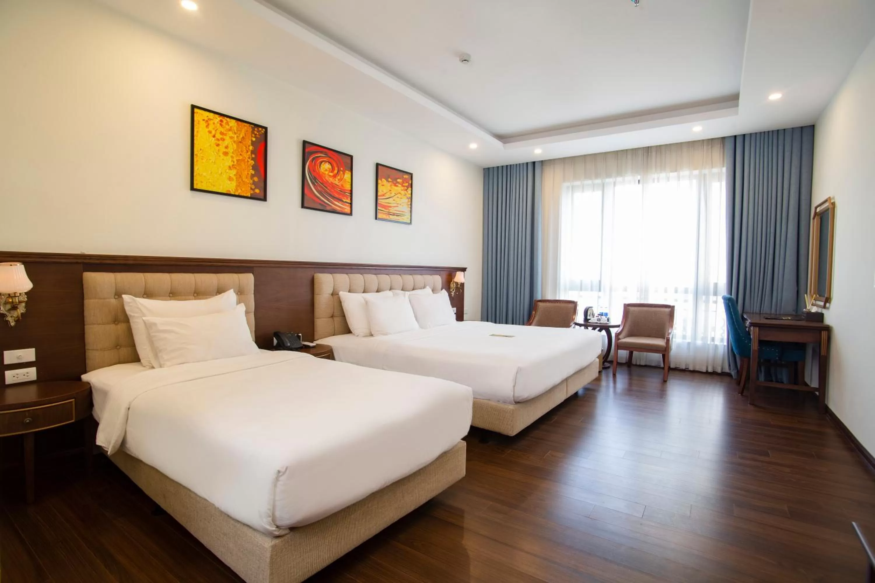Photo of the whole room, Bed in Western Hanoi Boutique Hotel