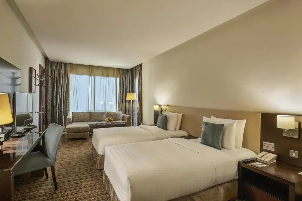 Bed in Safir Hotel Doha
