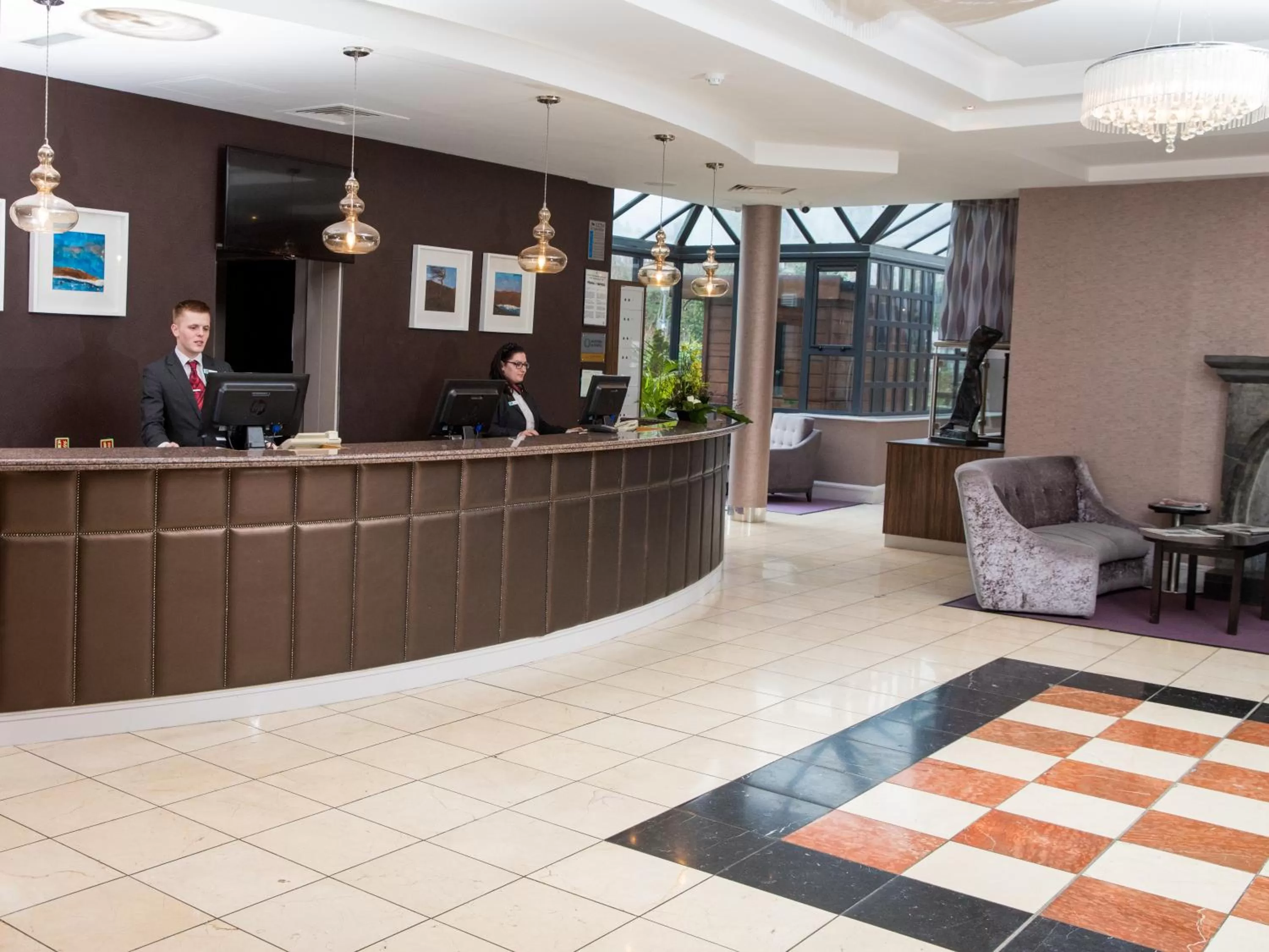Lobby or reception in Leonardo Hotel Galway