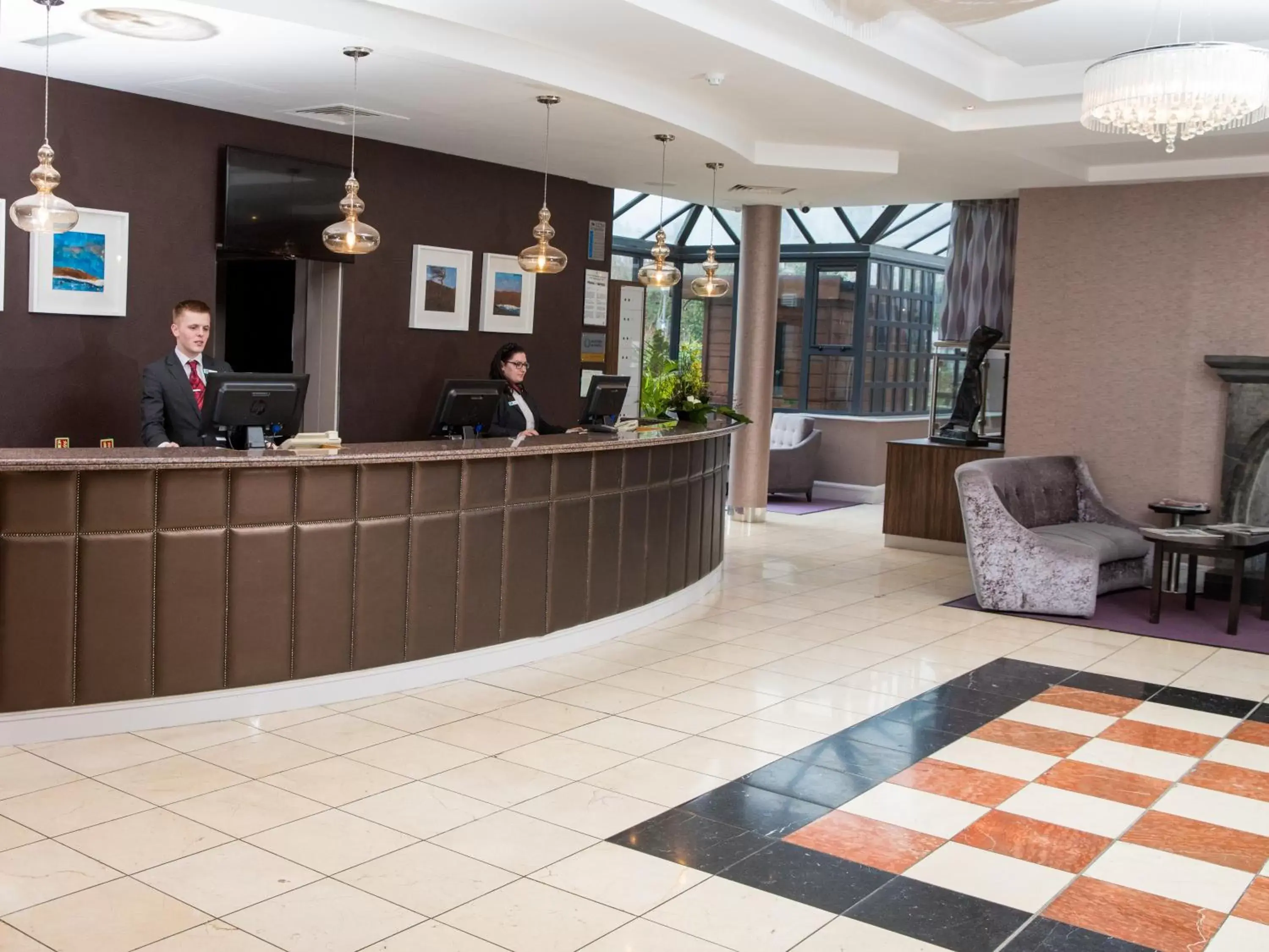Lobby or reception, Lobby/Reception in Leonardo Hotel Galway - Formerly Jurys Inn