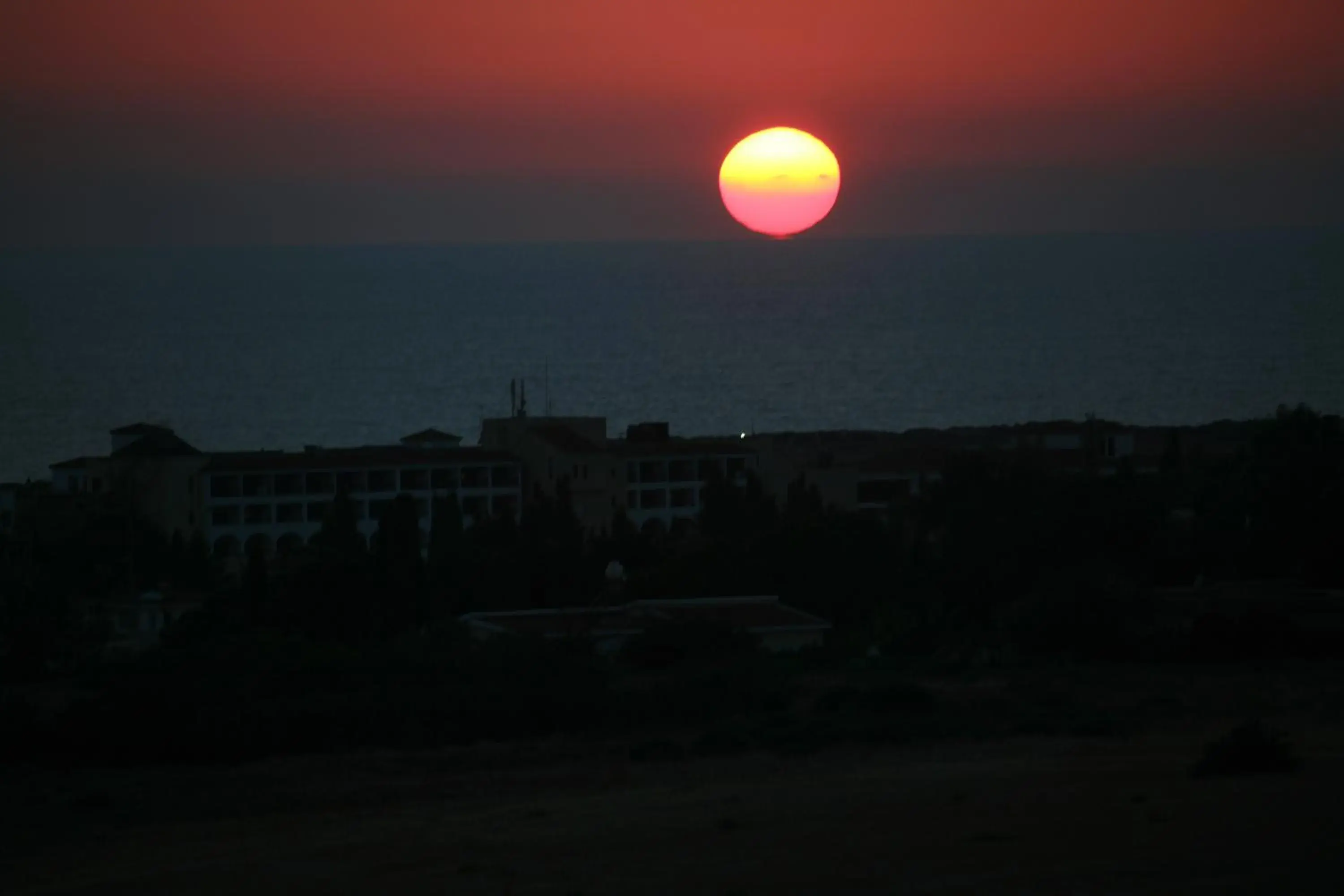 Sunset in Petsas Apartments