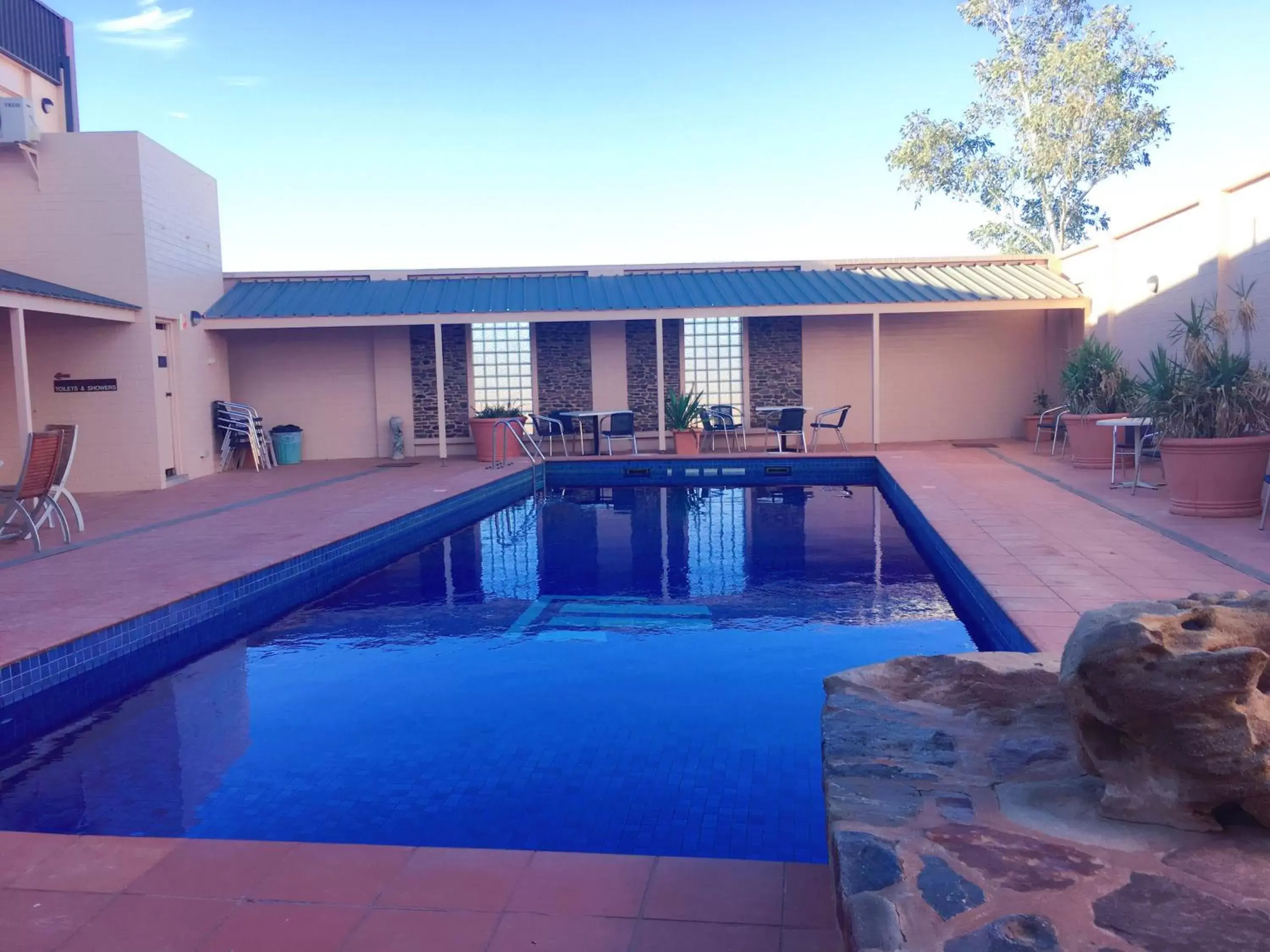 Swimming Pool in Desert Cave Hotel