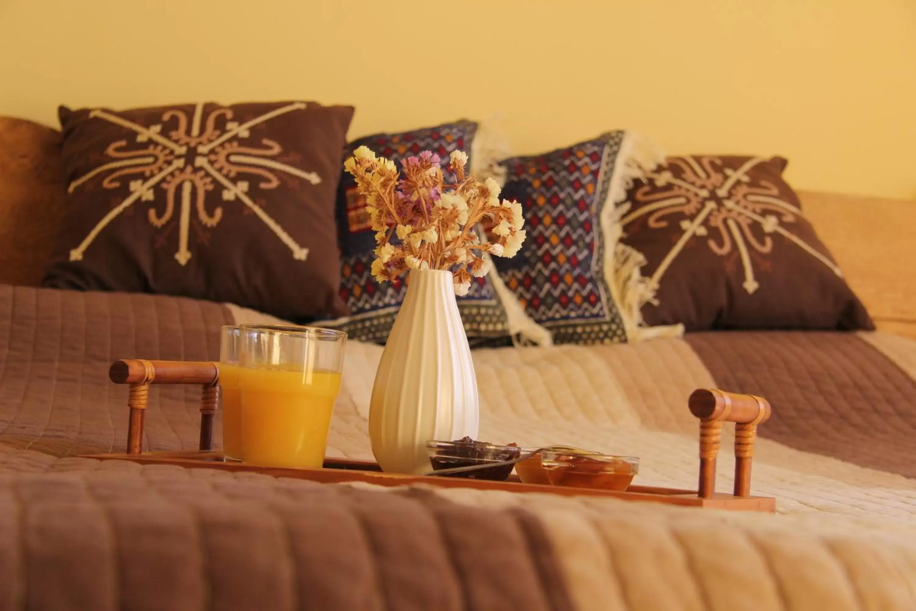 Decorative detail, Bed in Silk Road Hotel Decorative detail, Bed in Silk Road Hotel