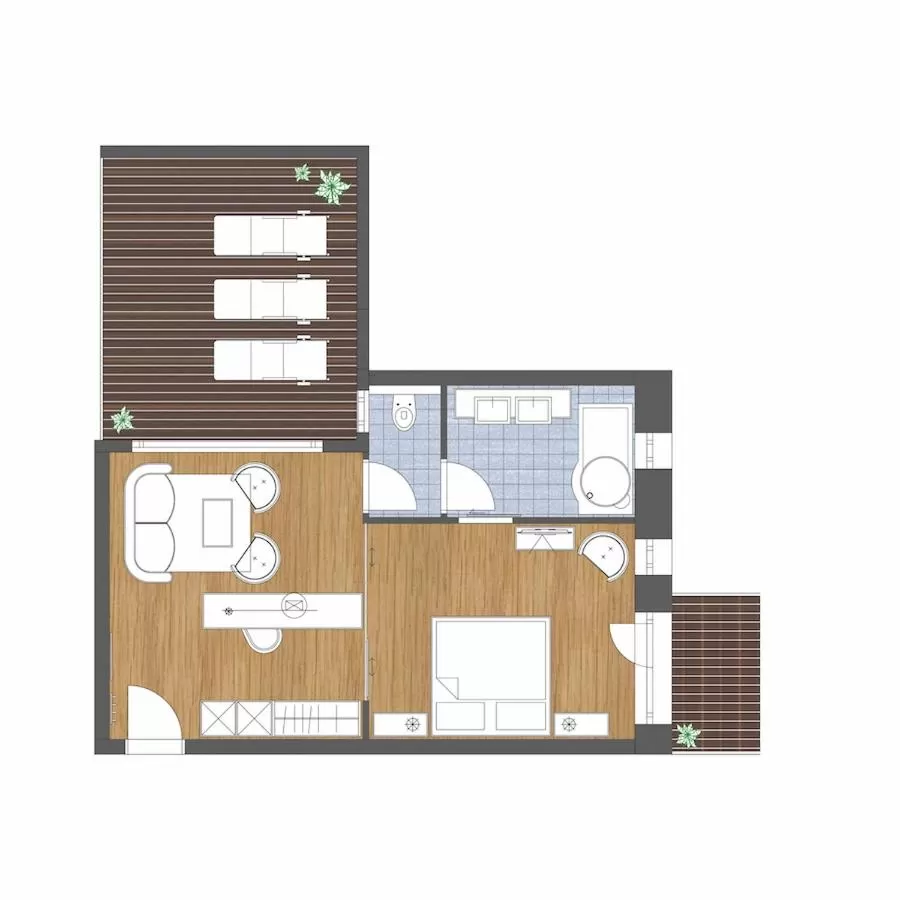 Photo of the whole room in Hotel Seelos