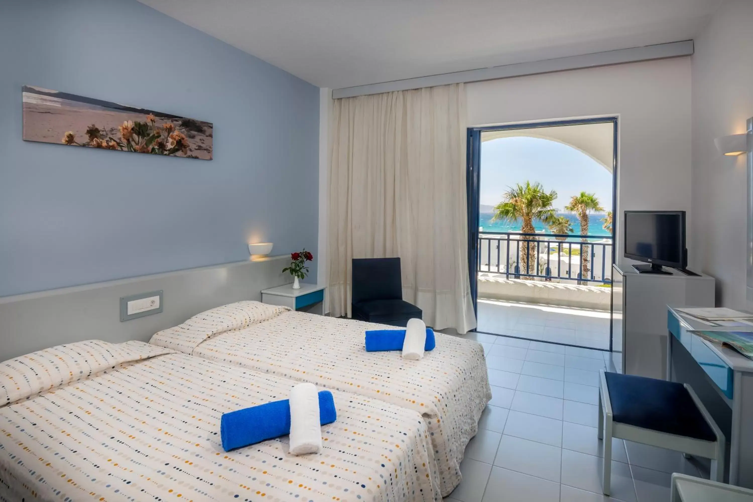 Day, Bed in The Aeolos Beach Hotel