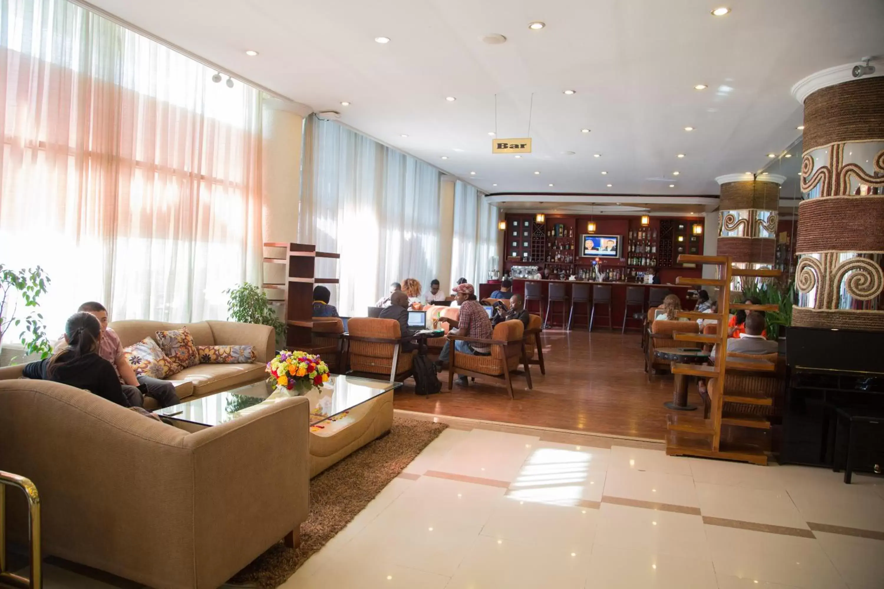 Lounge or bar in Jupiter International Hotel - Bole Lounge or bar in Jupiter International Hotel - Bole
