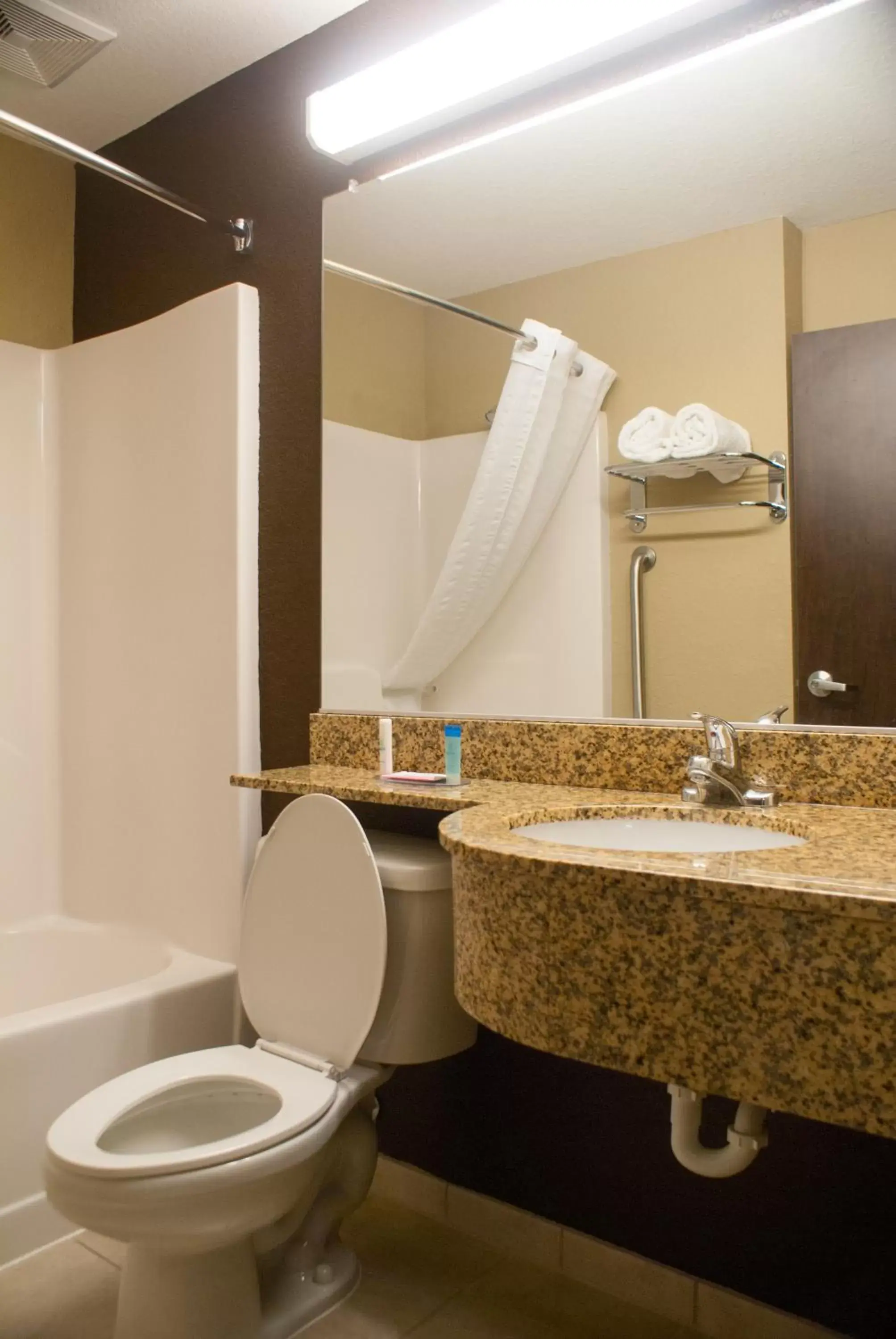 Queen Room with Two Queen Beds and Roll-In Shower - Mobility/Hearing Accessible - Non-Smoking in Microtel Inn & Suites by Wyndham Jacksonville Airport