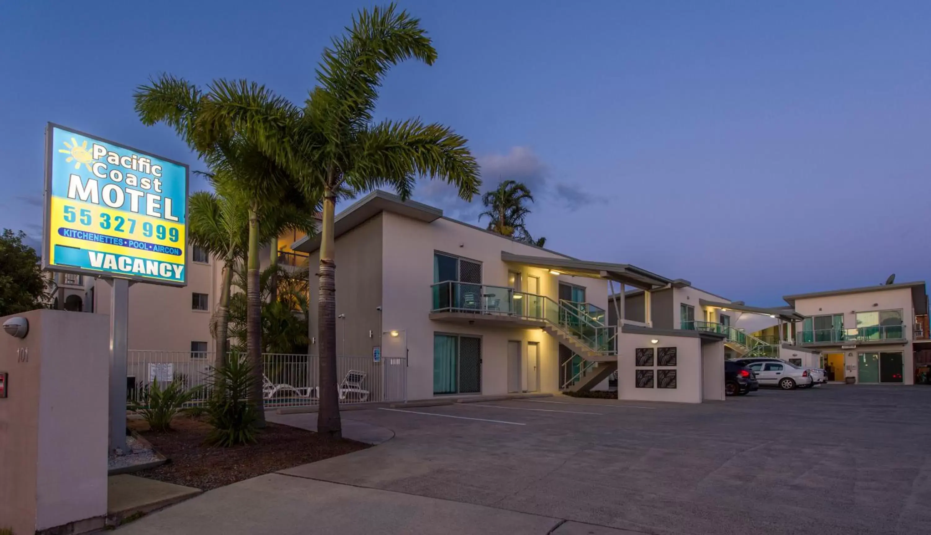 Property Building in Pacific Coast Motel