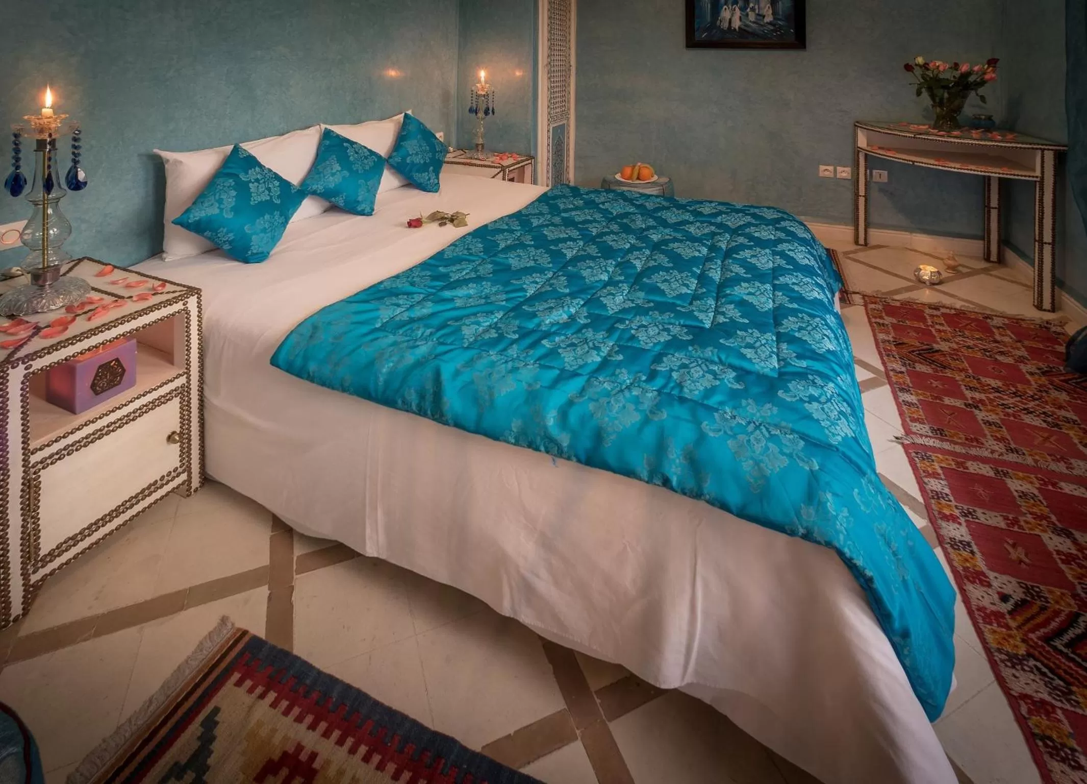 Bed in Riad Dar Attika