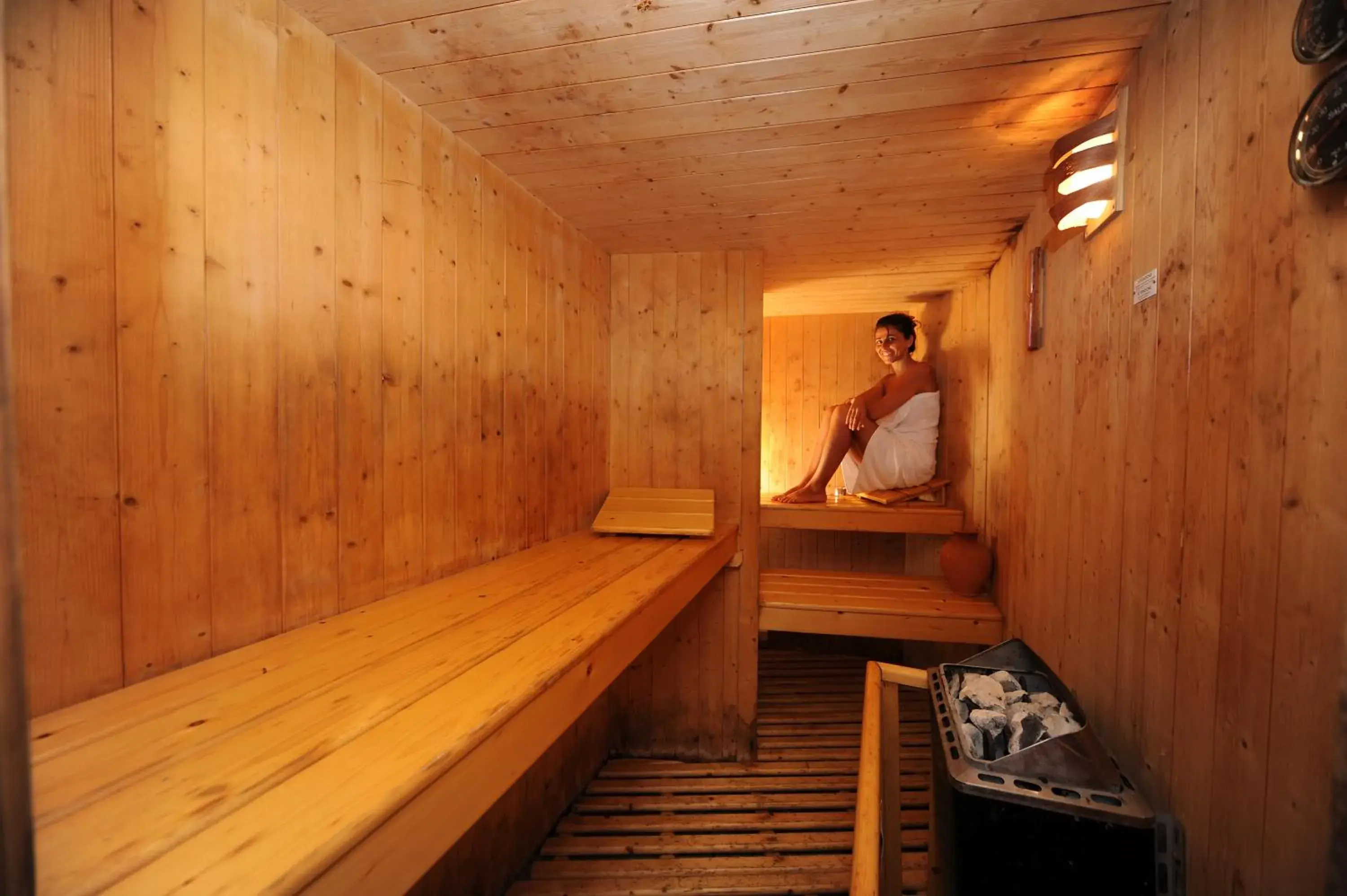 Sauna in Il Gattopardo Hotel Terme & Beauty Farm