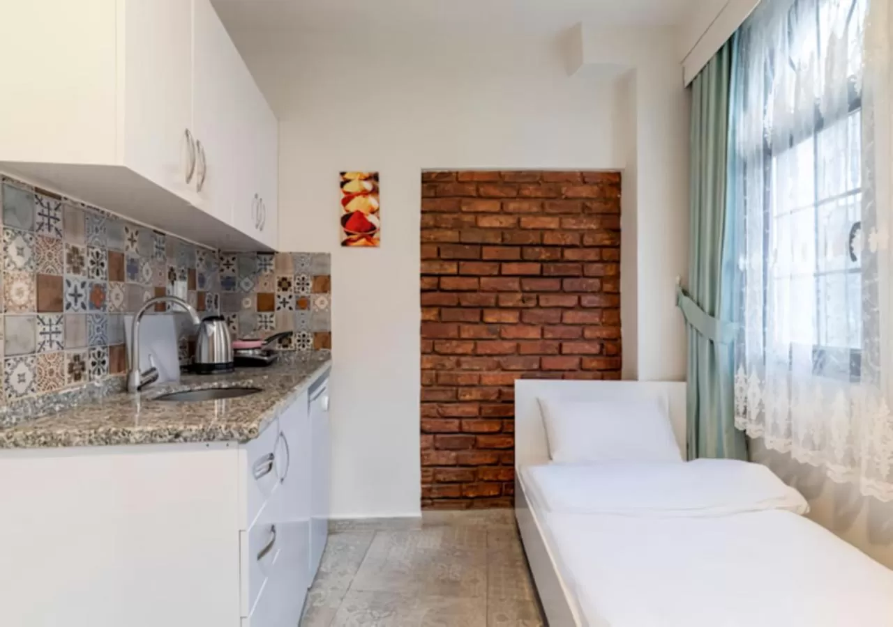 Bed in The Red Tent Suite 88