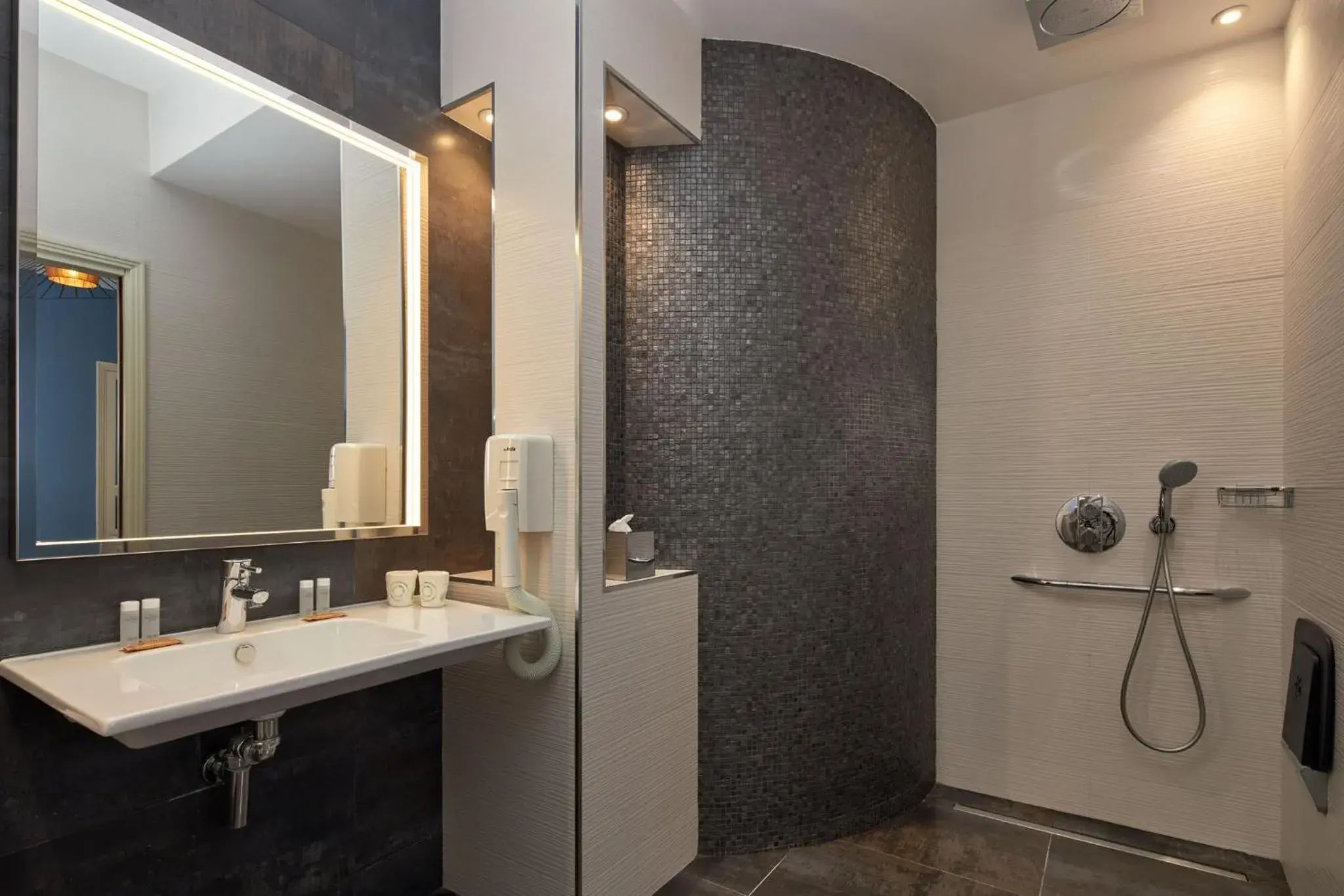 Facility for disabled guests, Bathroom in Grand Hôtel Malher