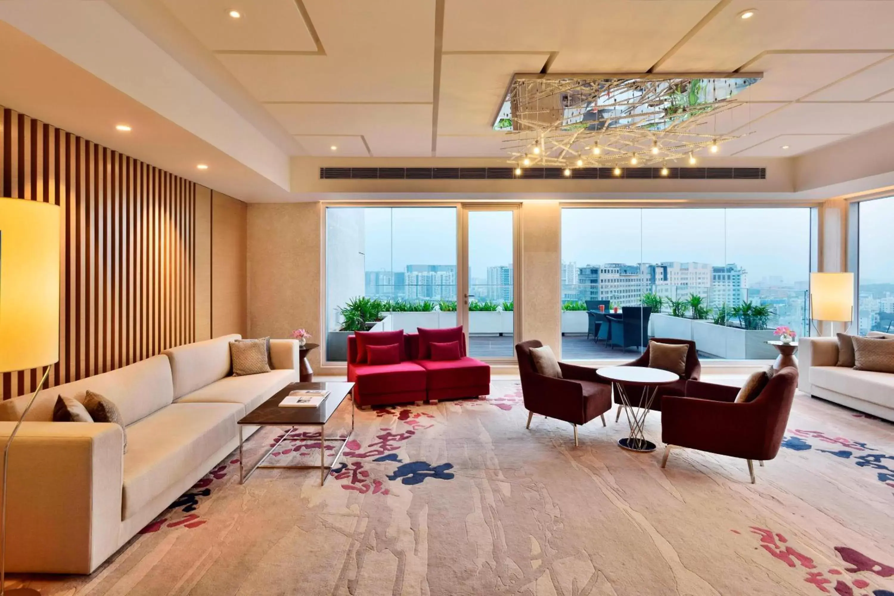 Lobby or reception, Seating Area in Marriott Executive Apartments Hyderabad