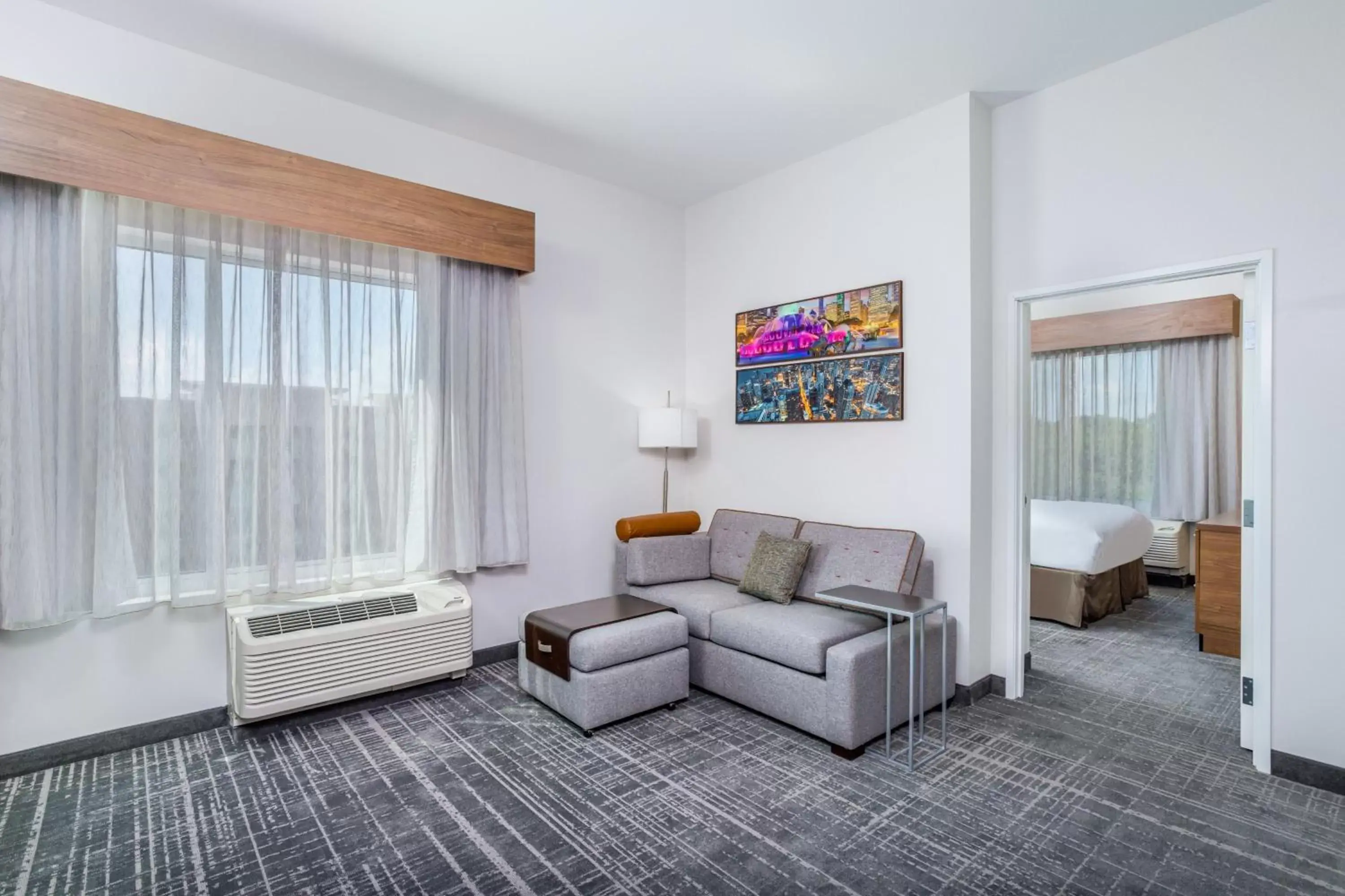 Bedroom, Seating Area in TownePlace Suites by Marriott Chicago Waukegan Gurnee
