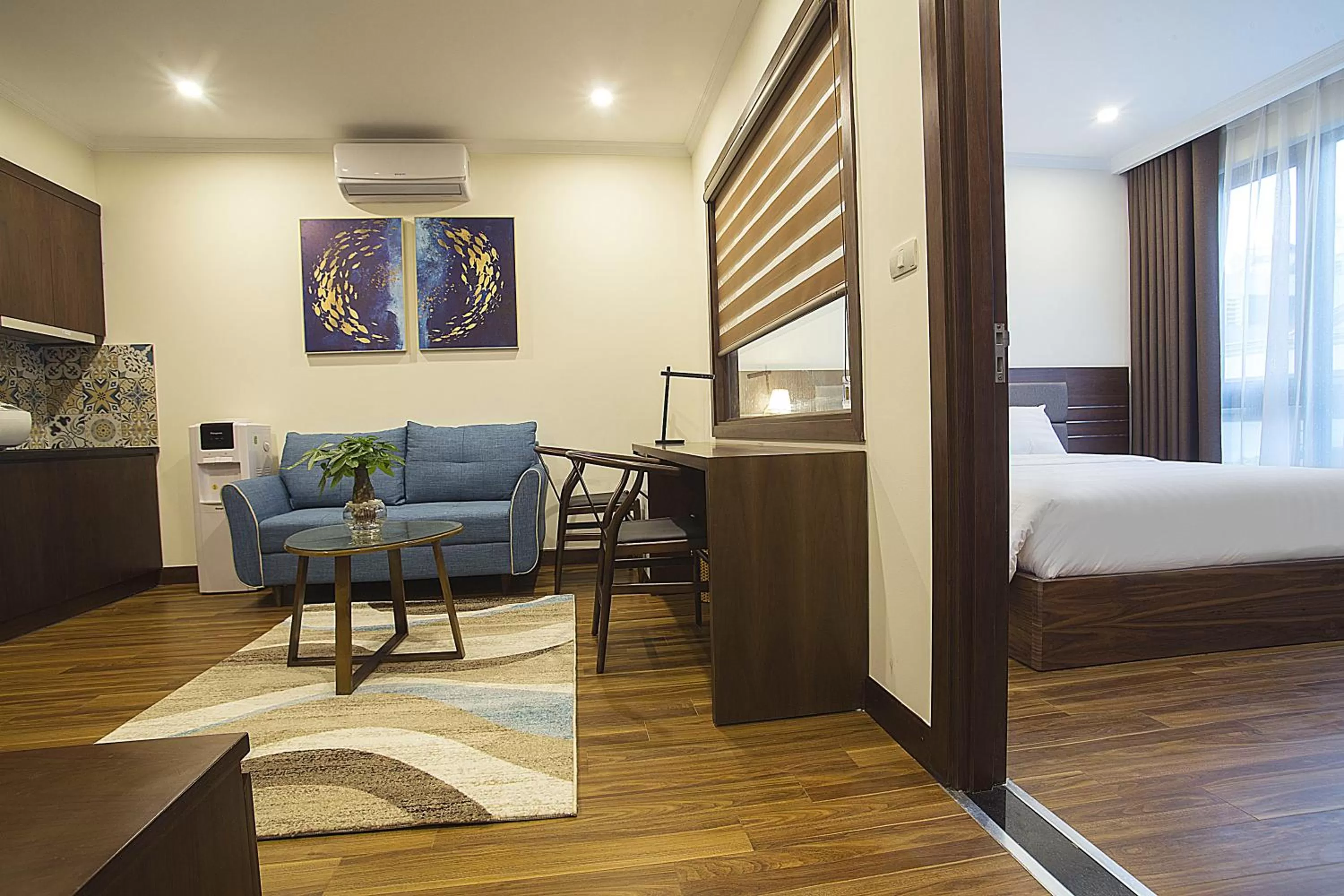 Living room, Bed in Newsky Serviced Apartment