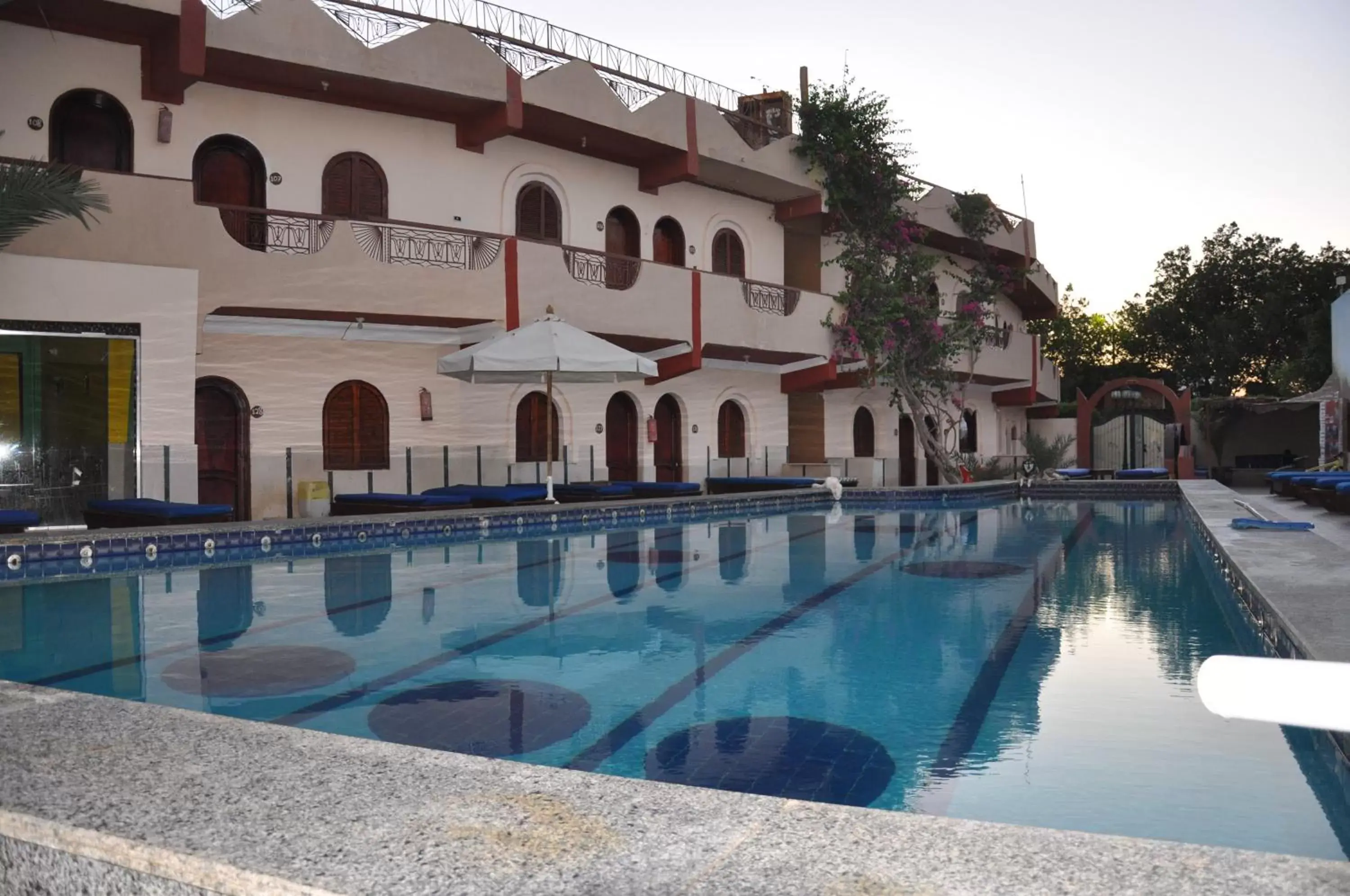 Pool view, Property Building in Dahab Plaza Hotel