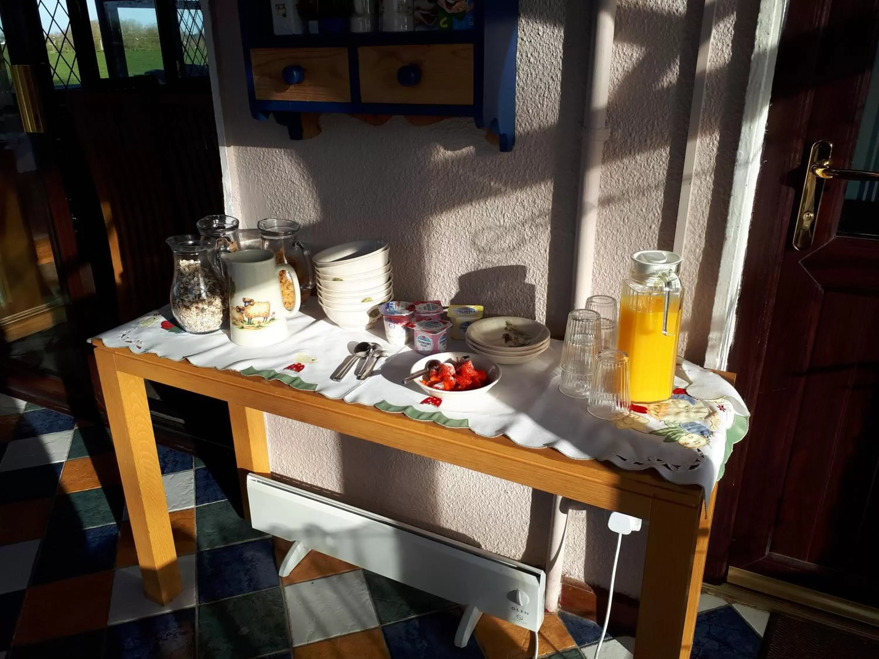 Continental breakfast in The Ring Farmhouse
