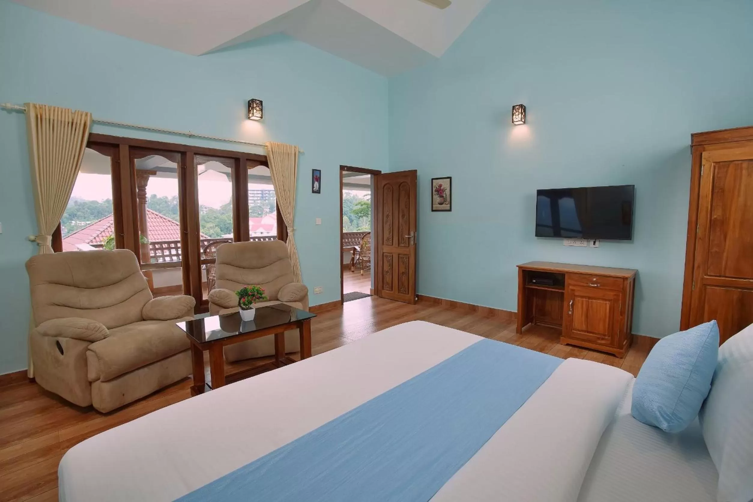 Living room, Bed in Zenha Resorts