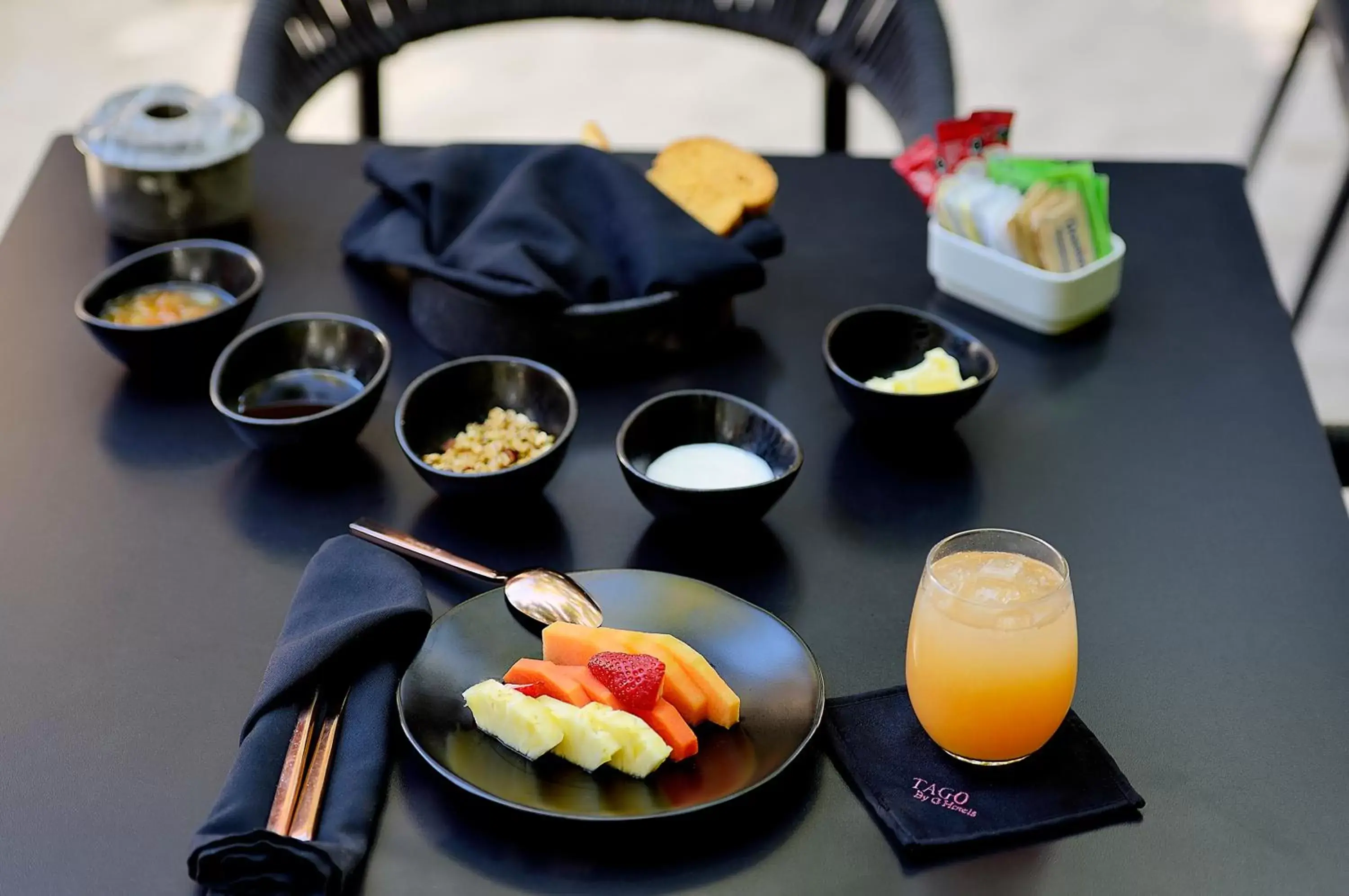 Continental breakfast in Tago Tulum by G Hotels