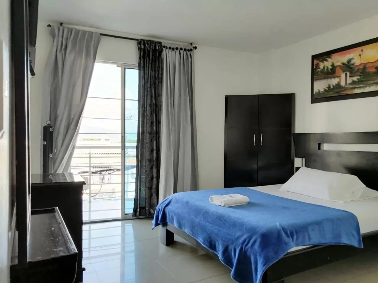 Bed in Hotel Palmeras De Mariana