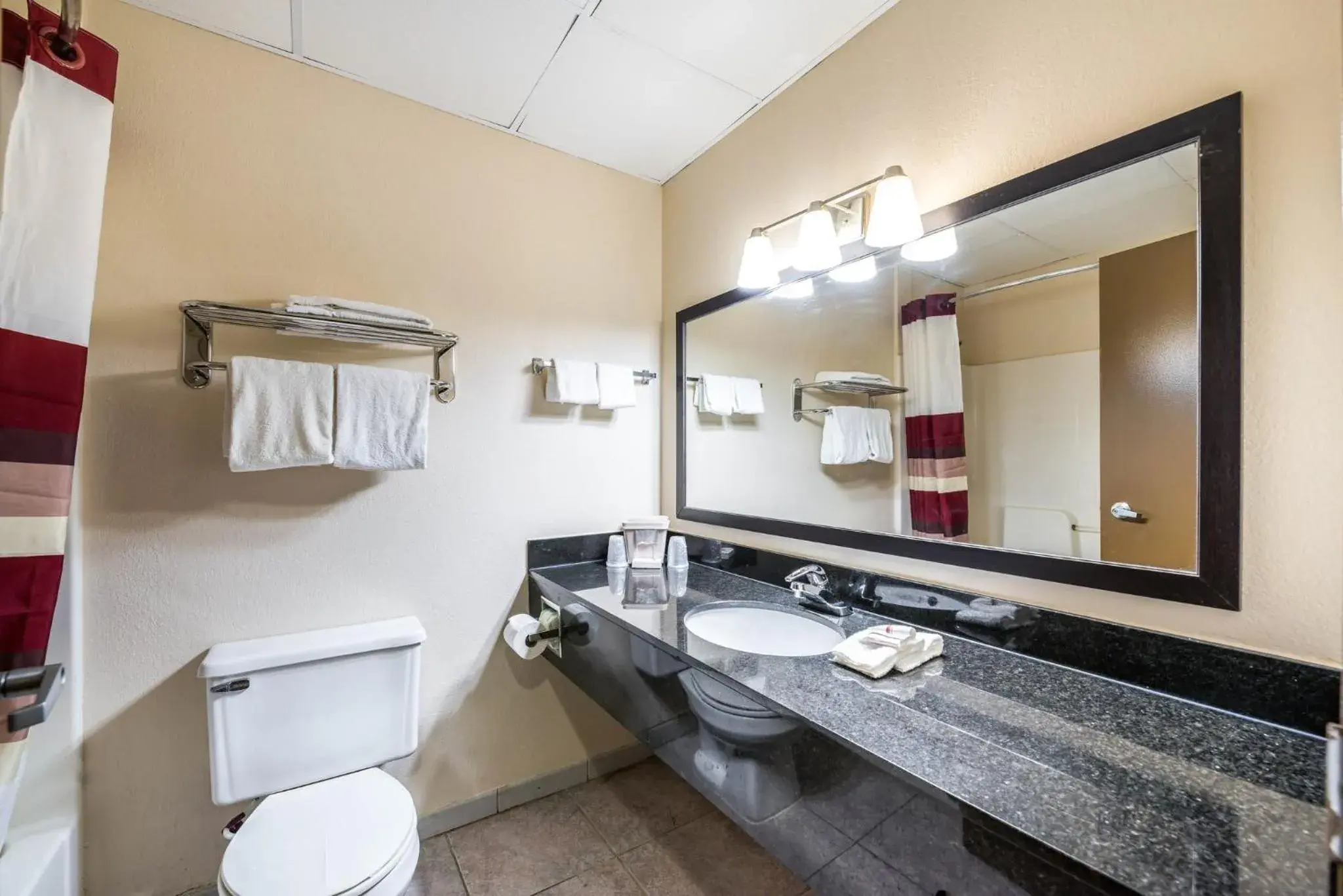 Bathroom in Red Roof Inn Palatine