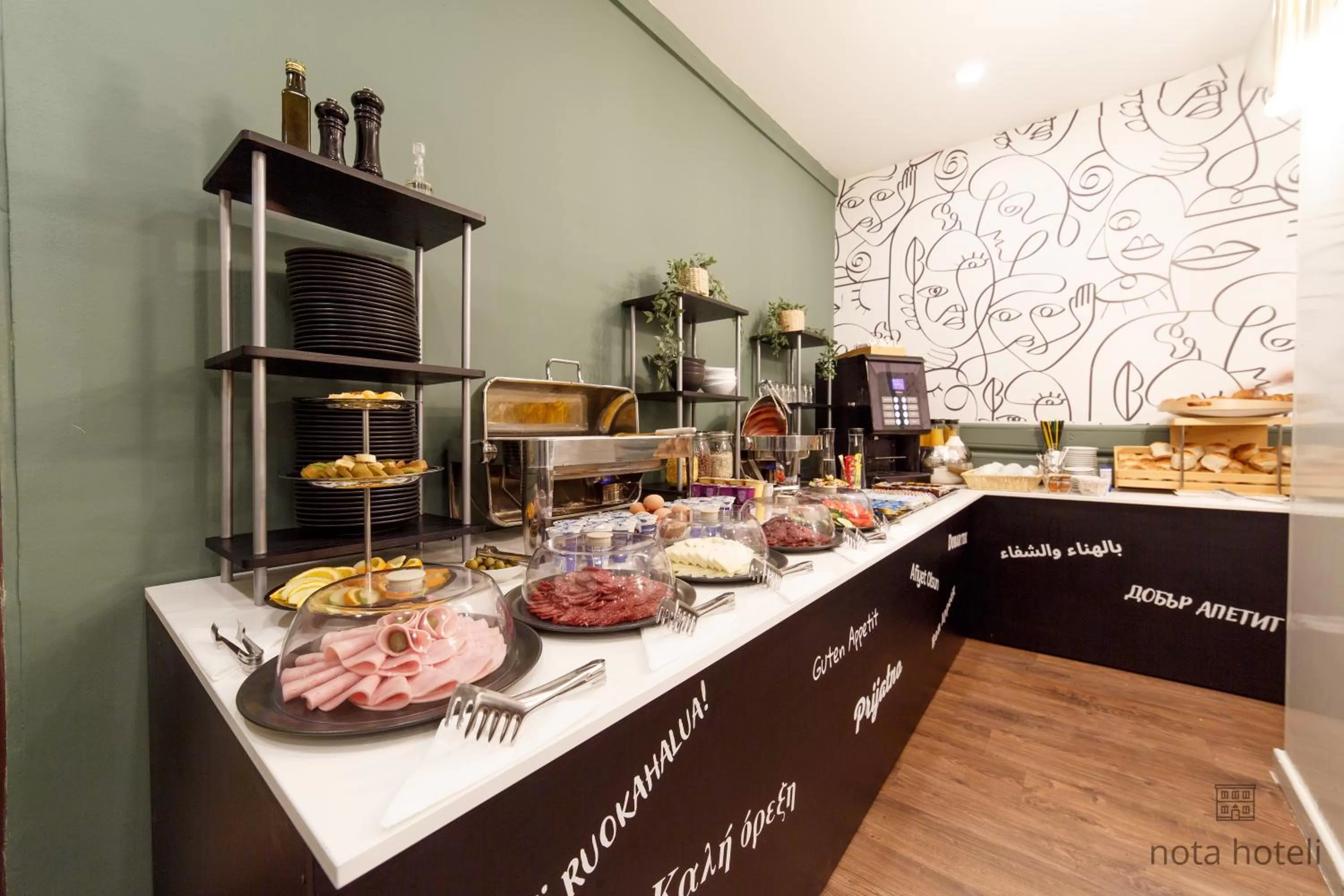 Buffet breakfast in Hotel Sahat