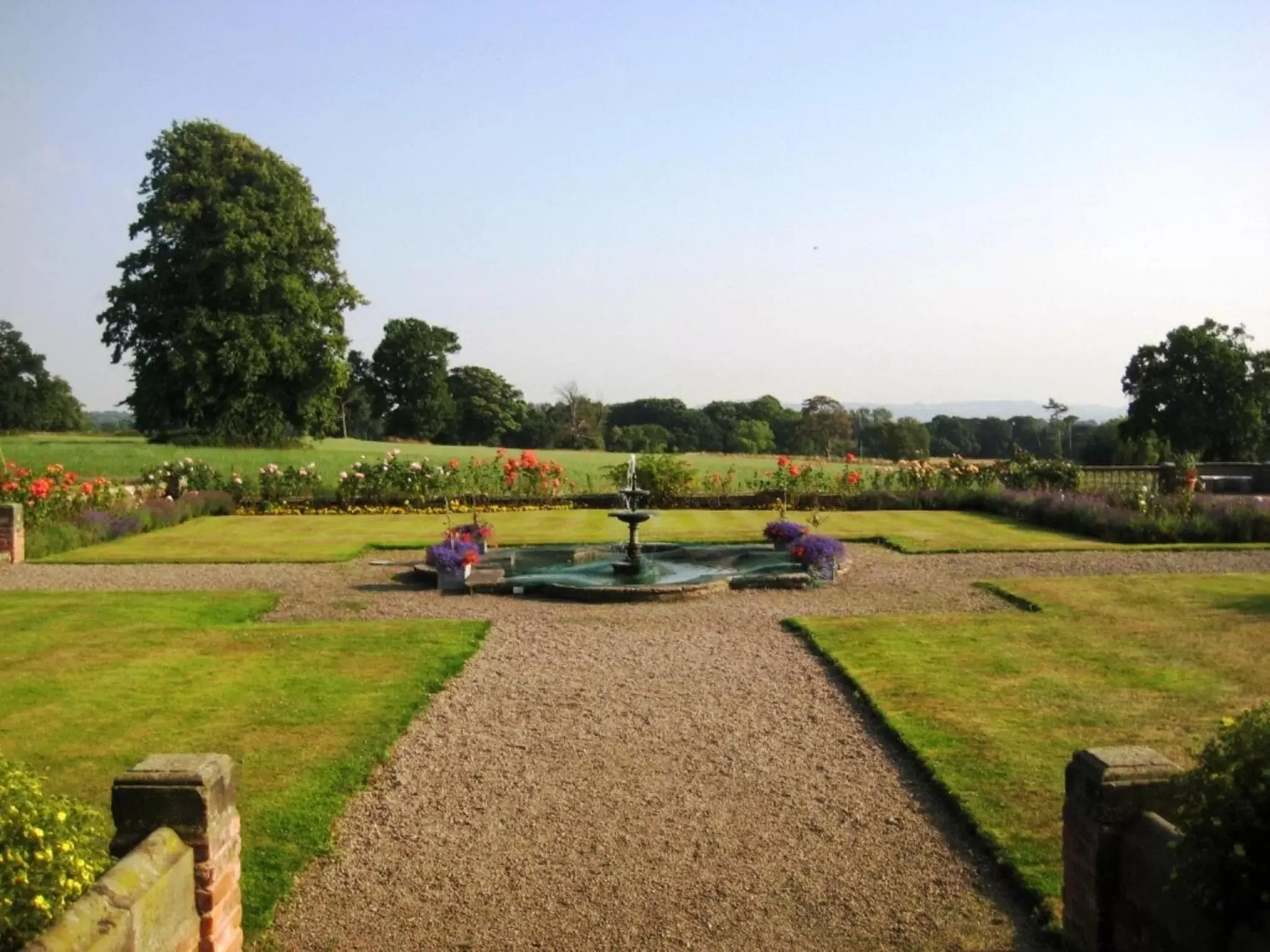 Garden in Willington Hall Hotel