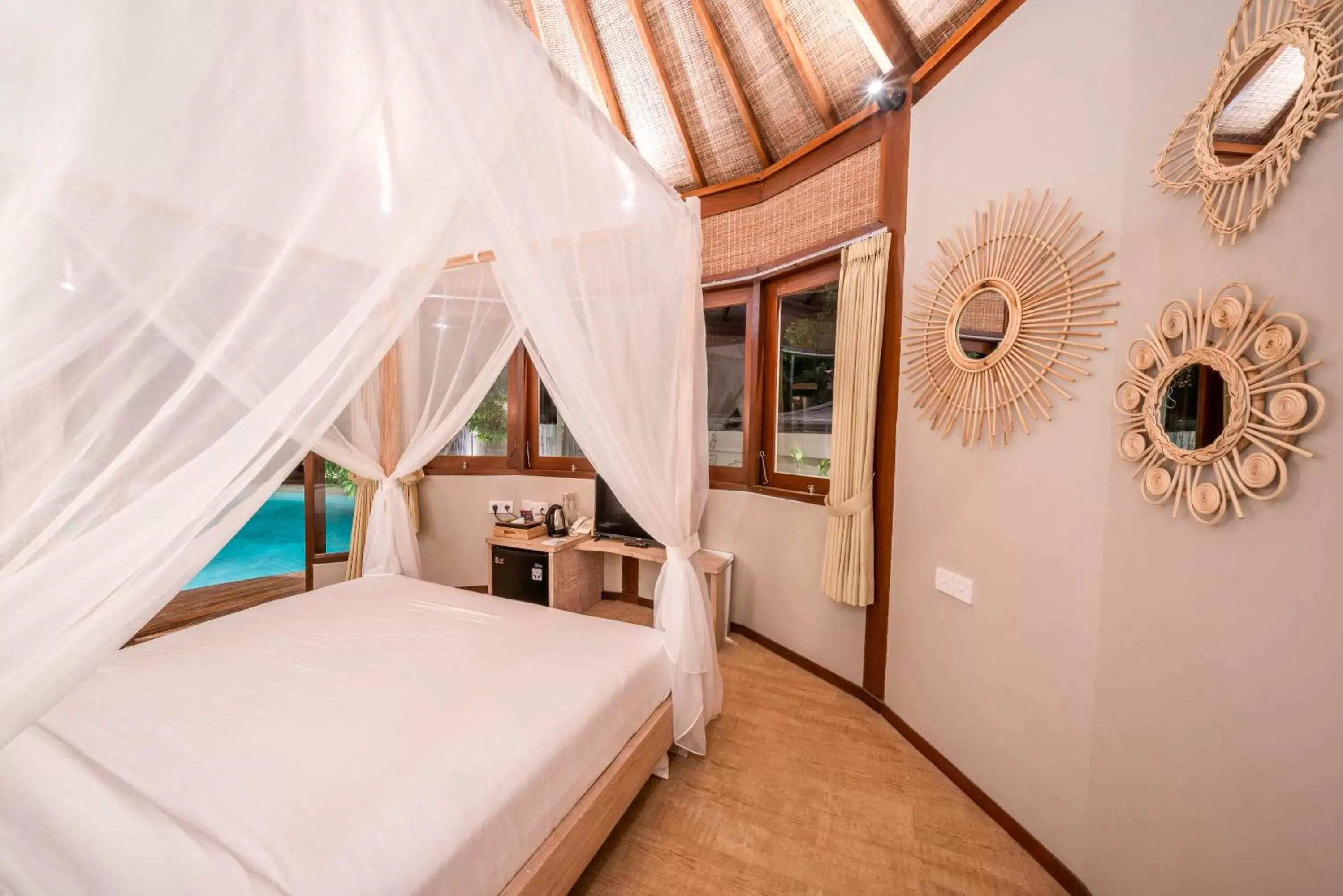 Bed in Blue Lagoon Avia Villas