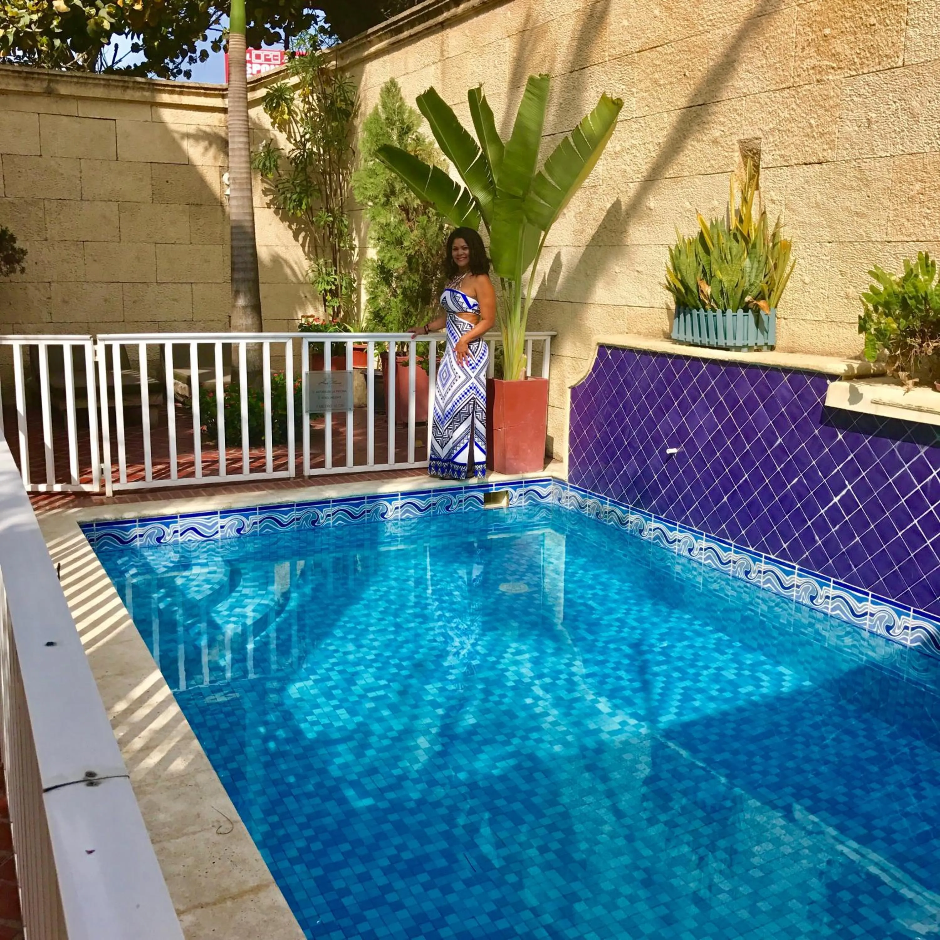 Swimming pool in Hotel Boutique Castillo Ines Maria
