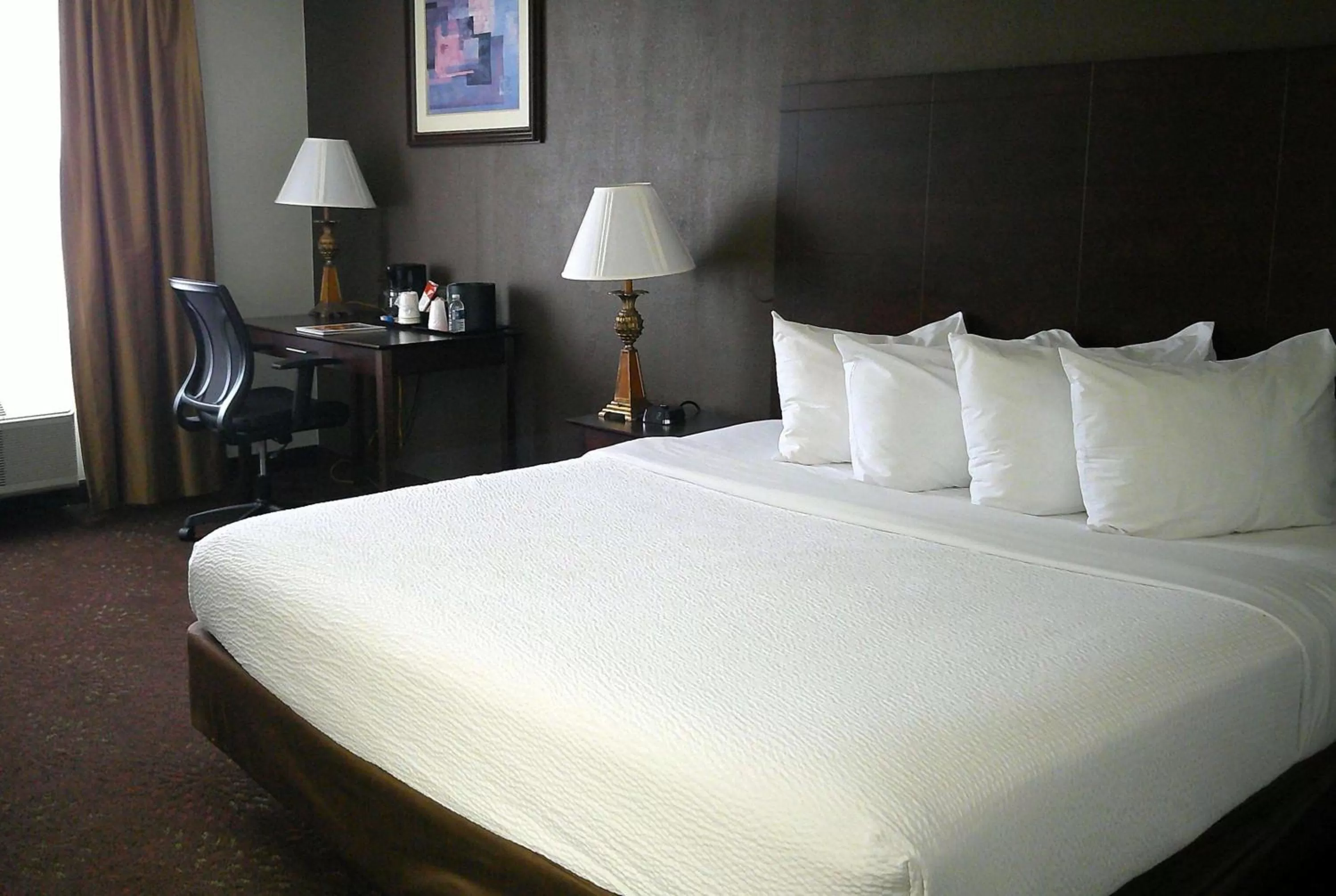 Photo of the whole room, Bed in Wyndham Garden Detroit Metro Airport