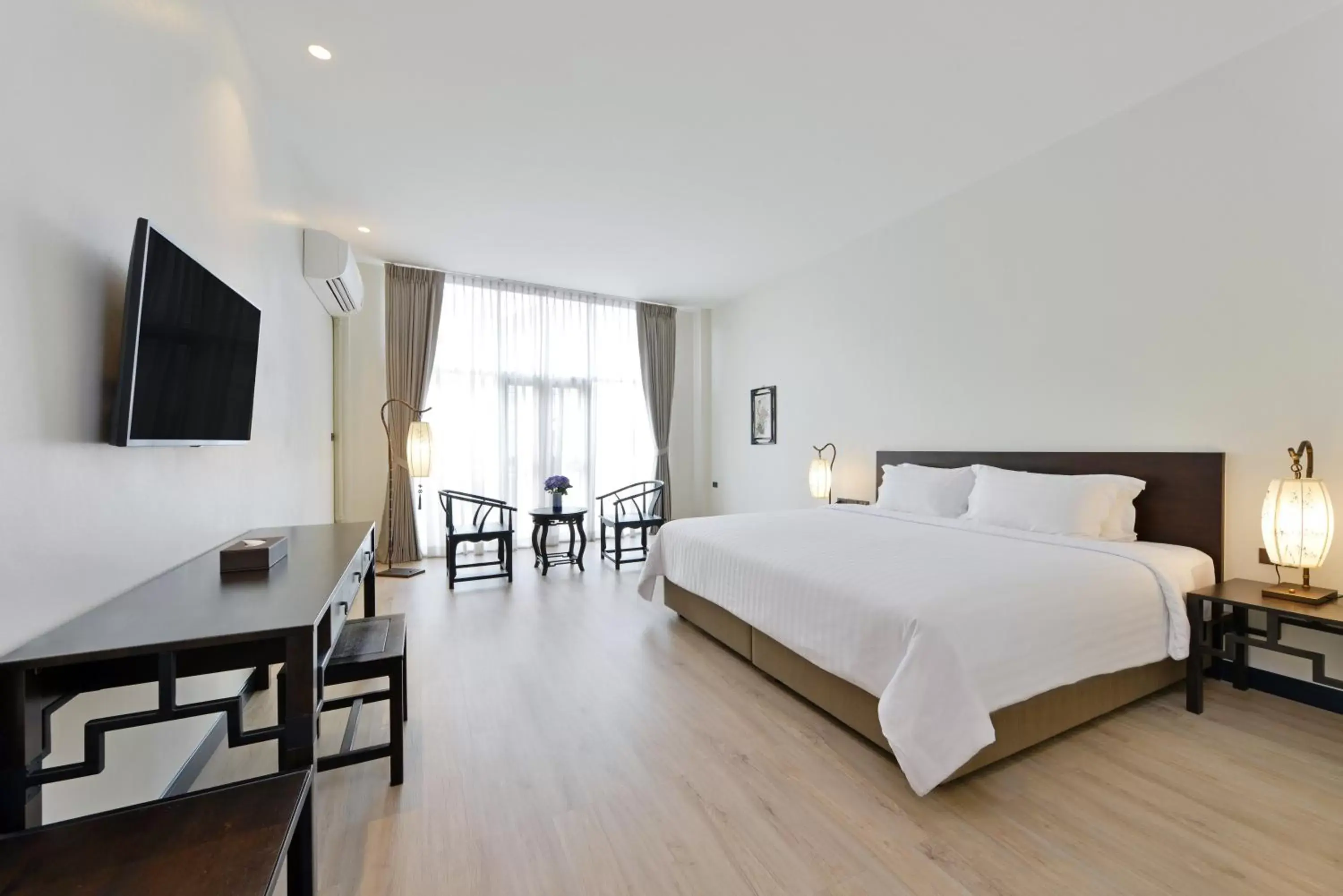 Bed in Oldthaiheng Hotel