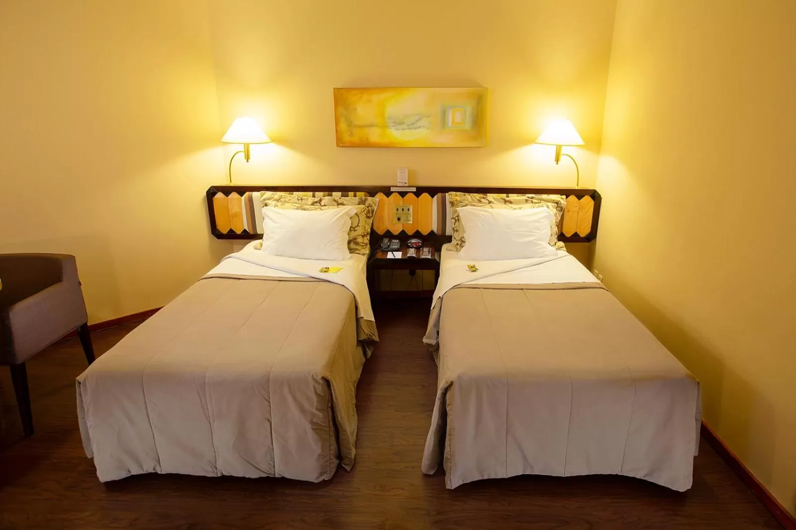 Bed in Golden Tower Pinheiros by Fênix Hotéis