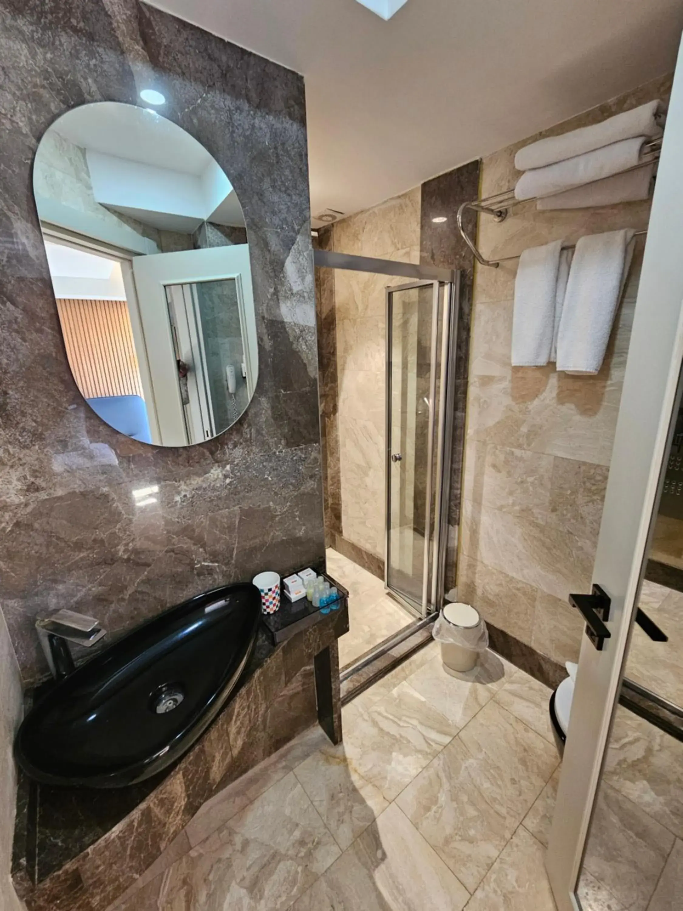 Bathroom in Anthemis Hotel