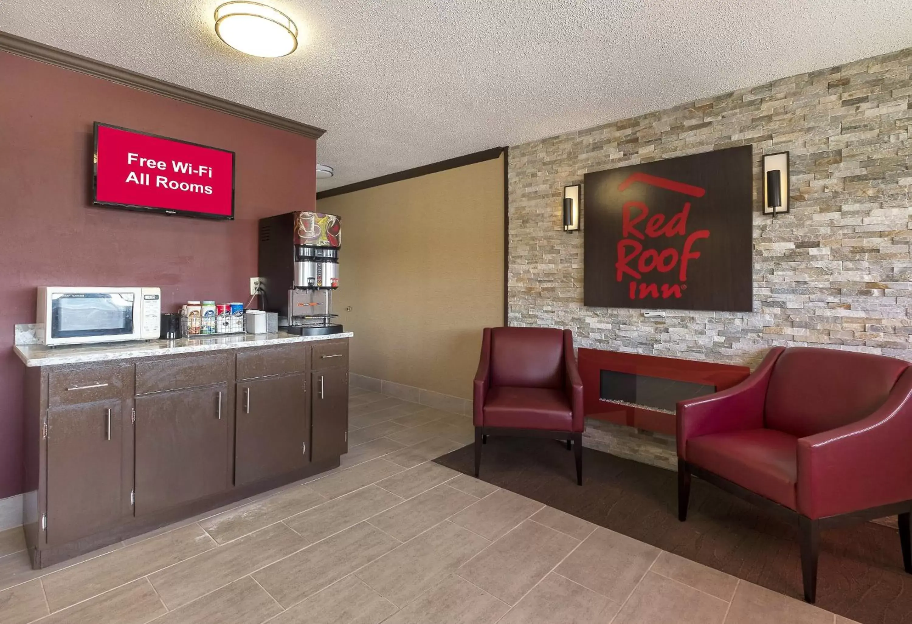 Lobby or reception in Red Roof Inn Dayton Huber Heights