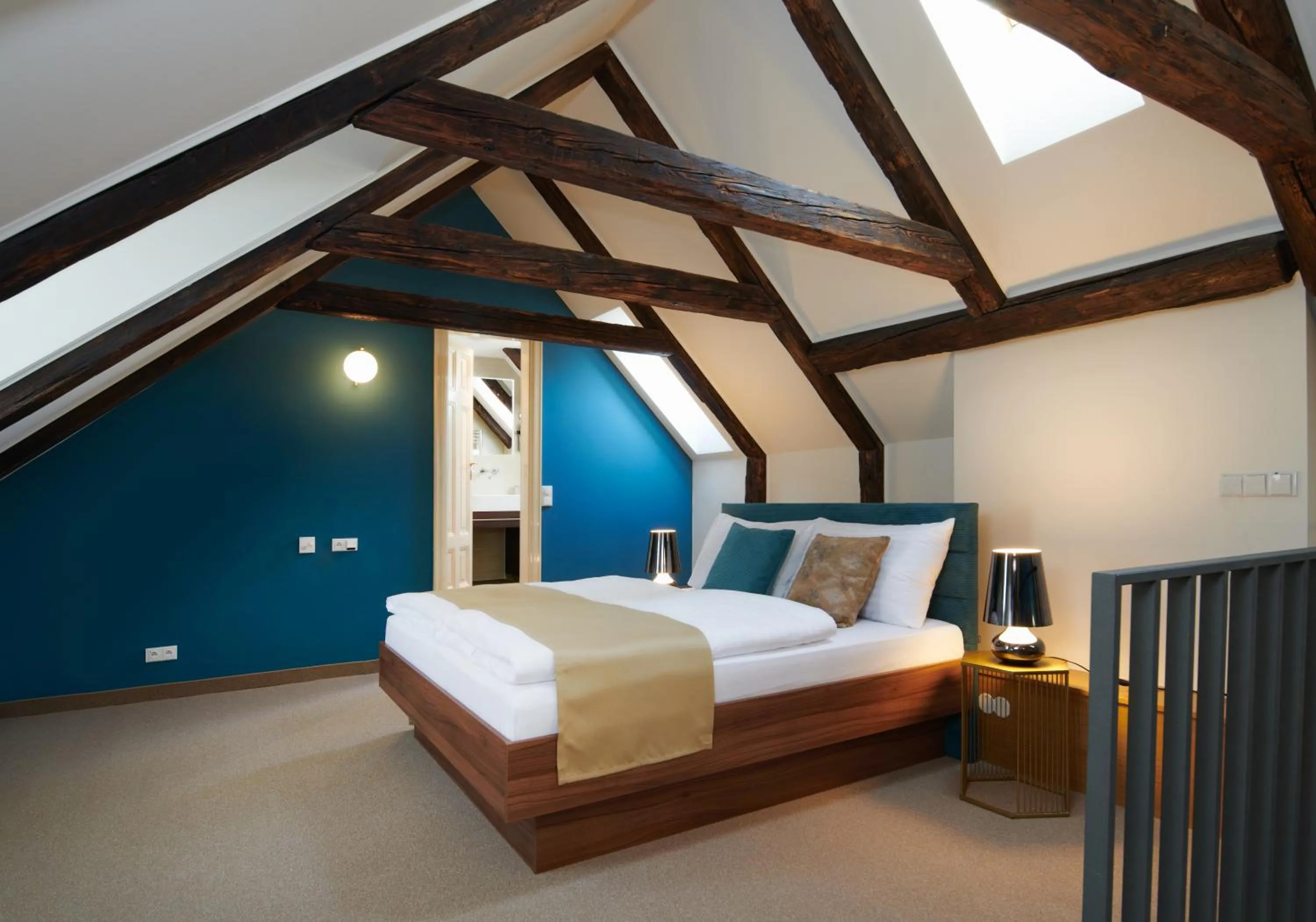 Attic Duplex One Bedroom Apartment in Golden Angel Suites by Adrez