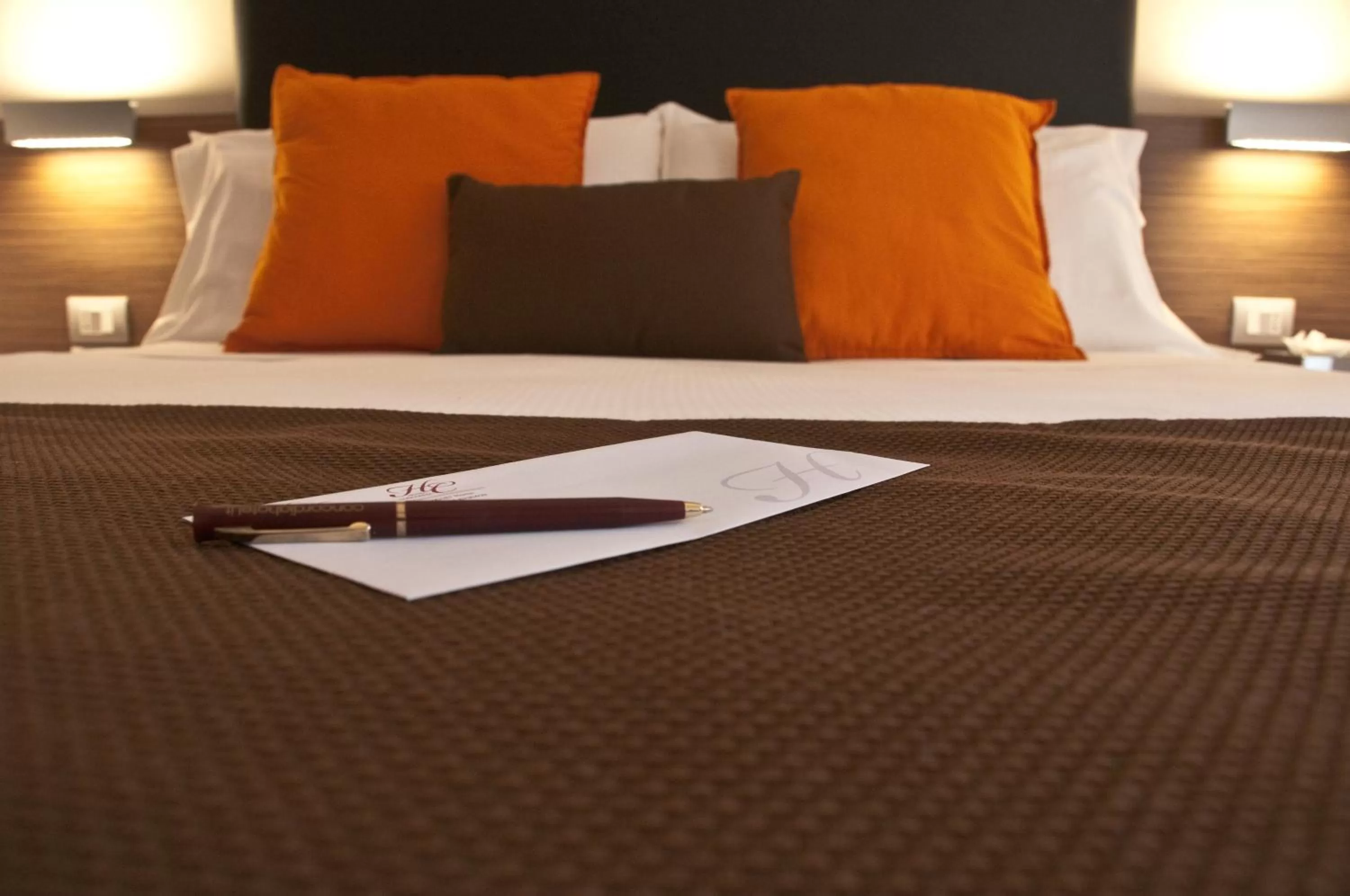 Bed in Hotel Concordia