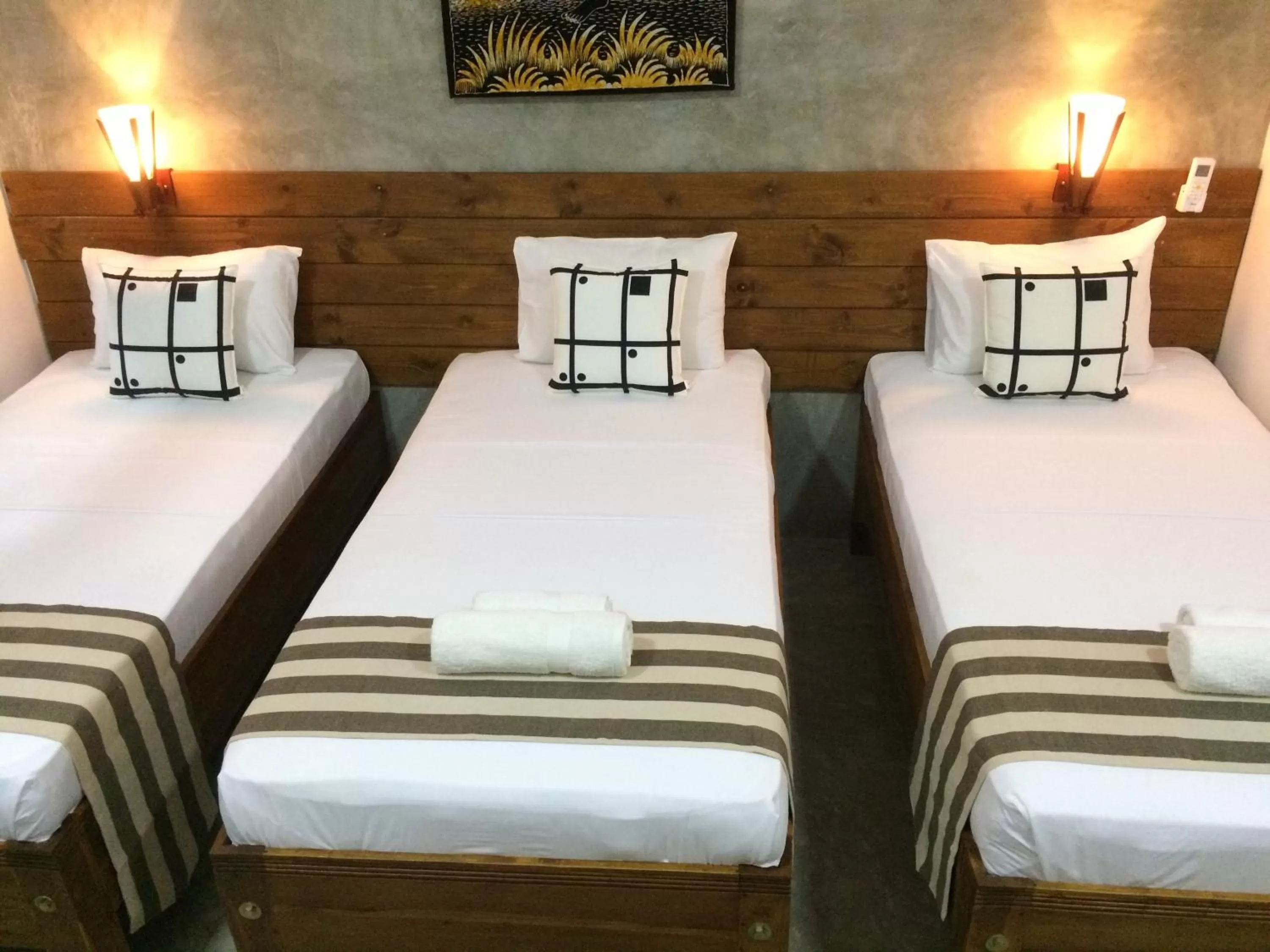 Bed in Green Wood Villa Negombo