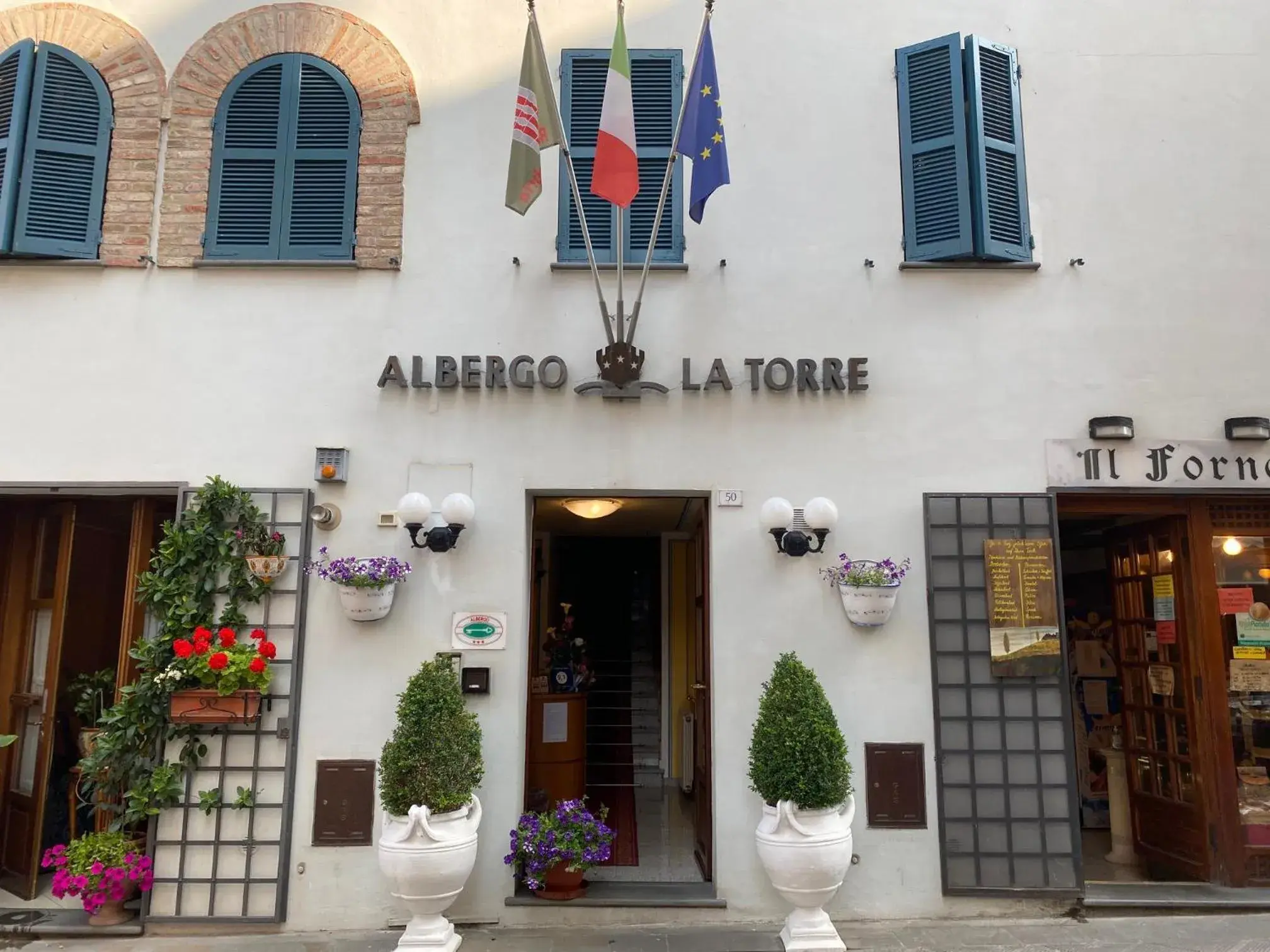 Facade/entrance in Hotel La Torre