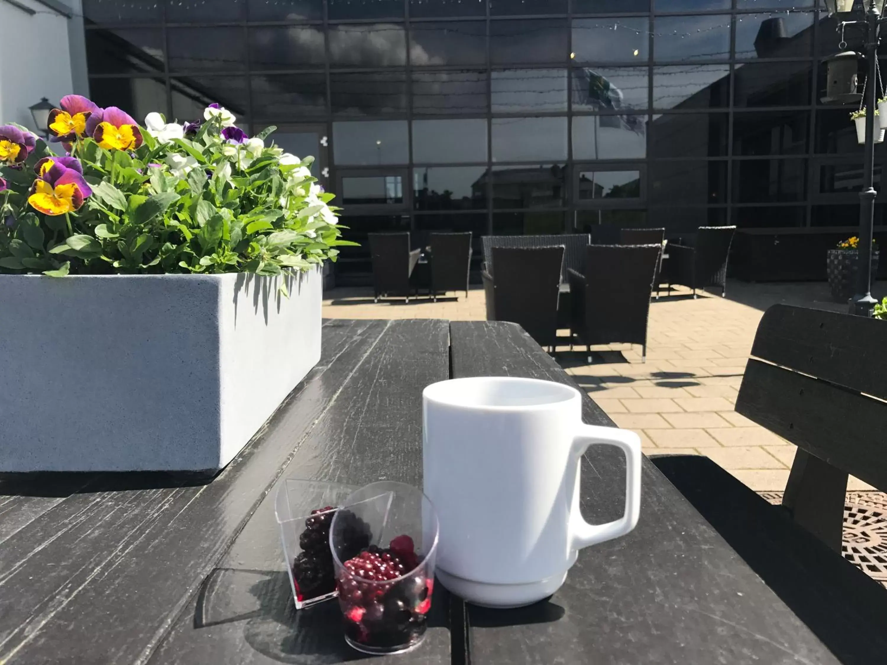 Patio in Quality Hotel Panorama