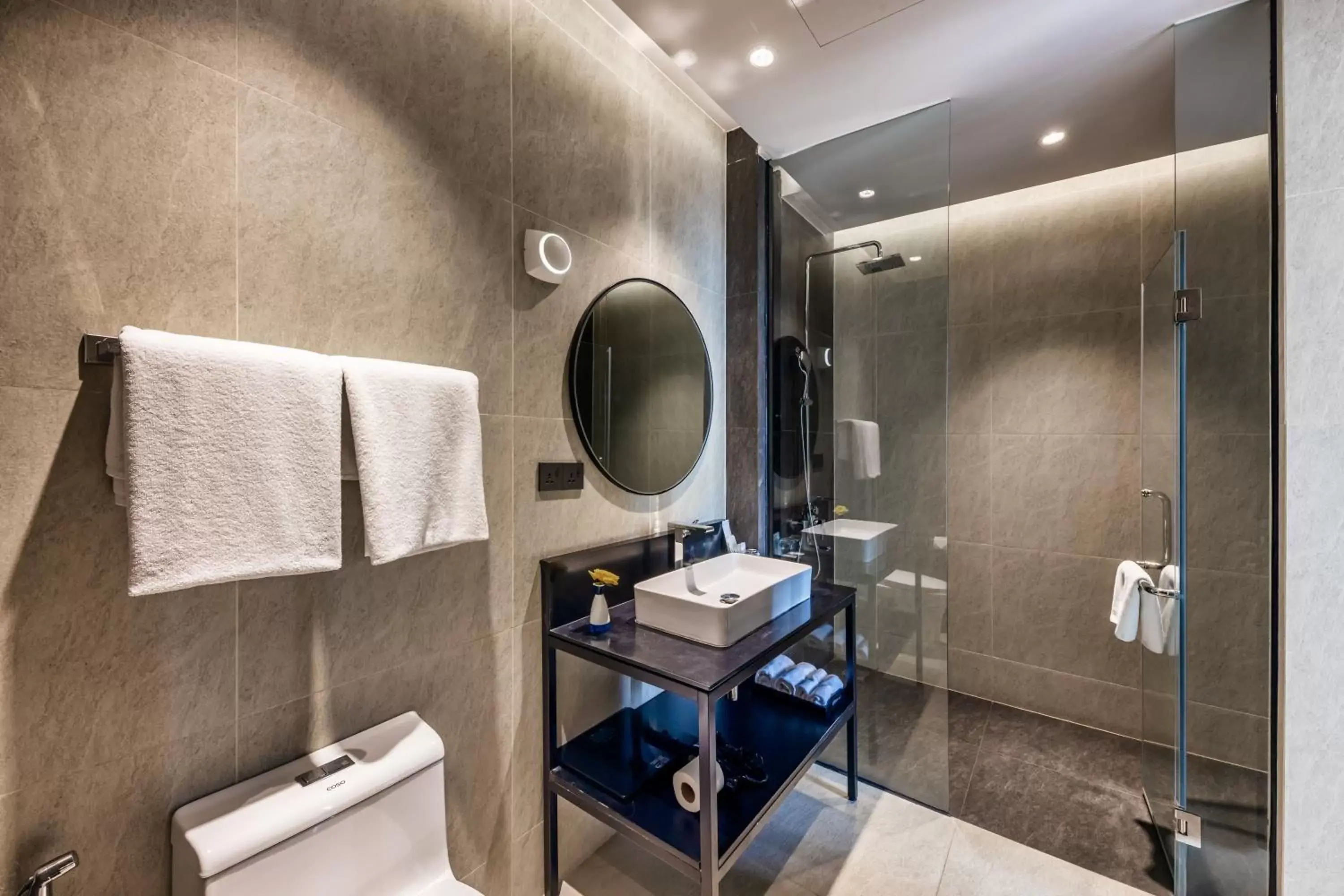 Bathroom in Luxcity Hotel & Apartment