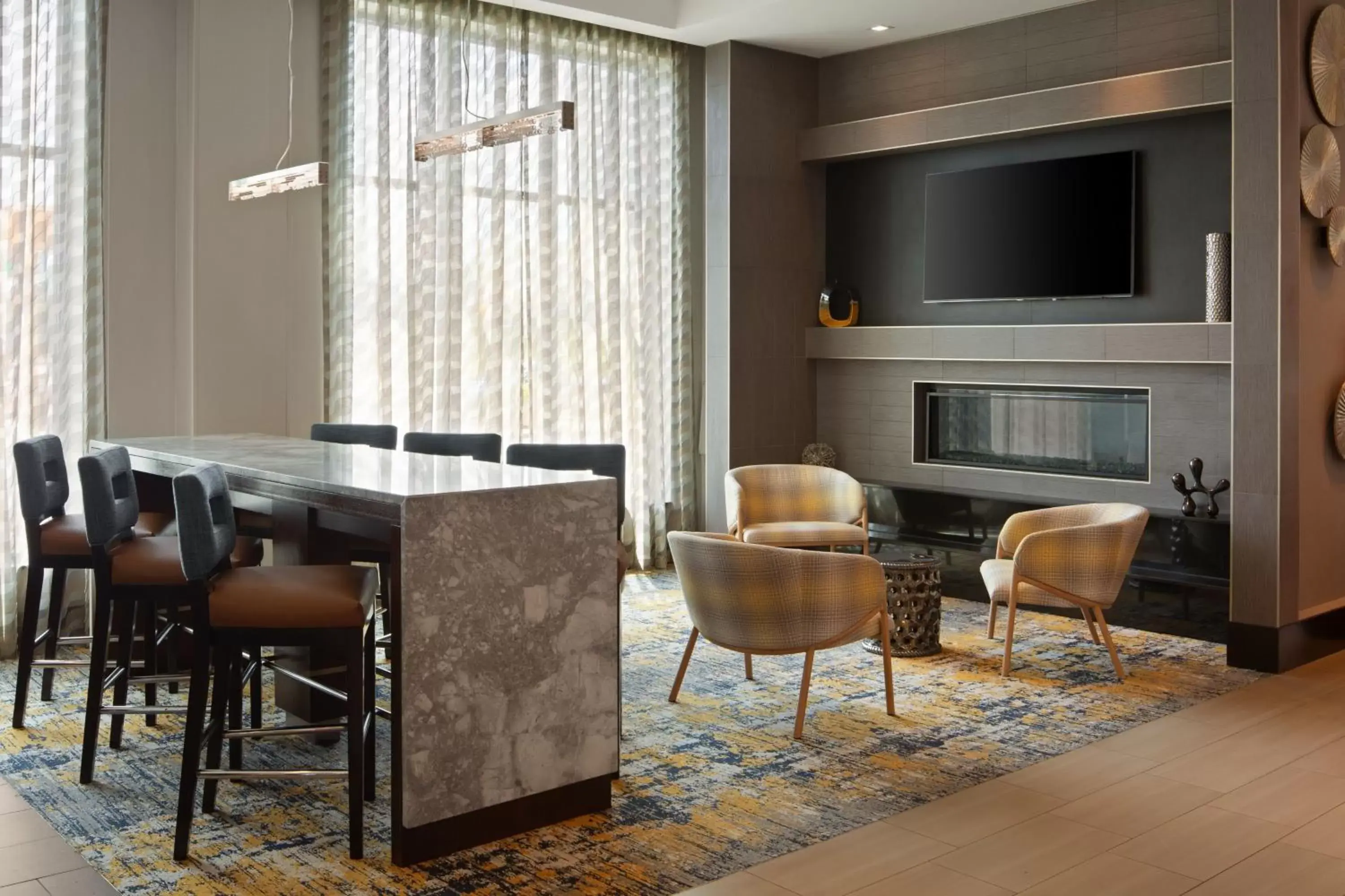 Lobby or reception, Lounge/Bar in TownePlace Suites by Marriott Boston Logan Airport/Chelsea