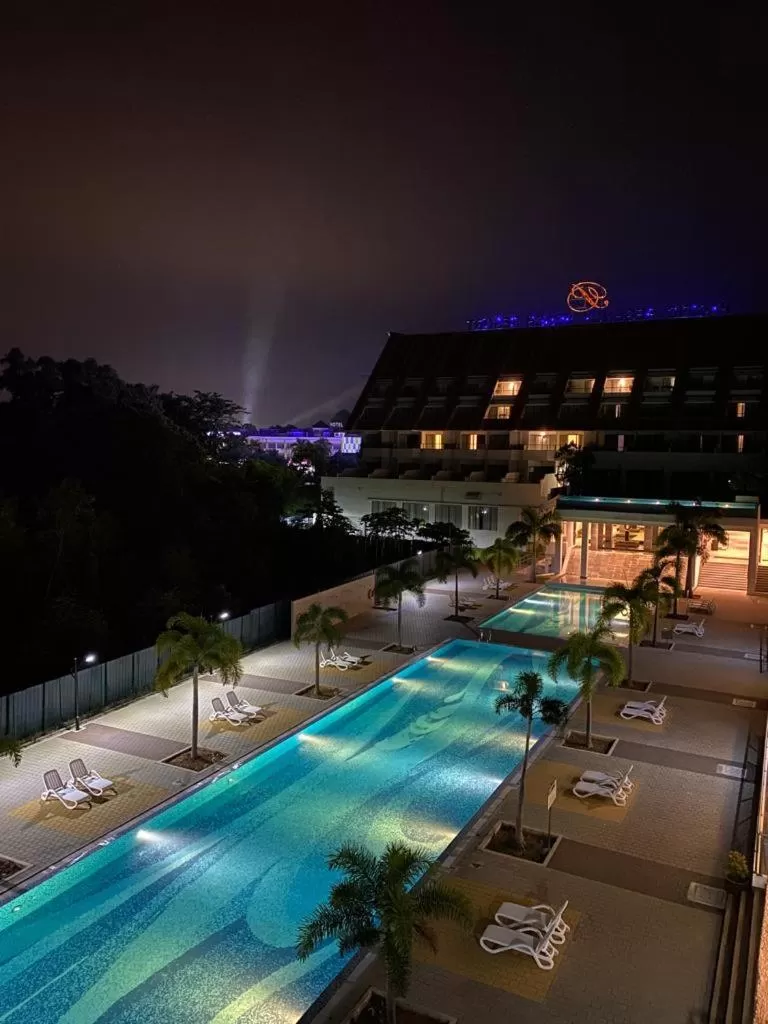 Swimming pool in Pacific Regency Beach Resort, Port Dickson