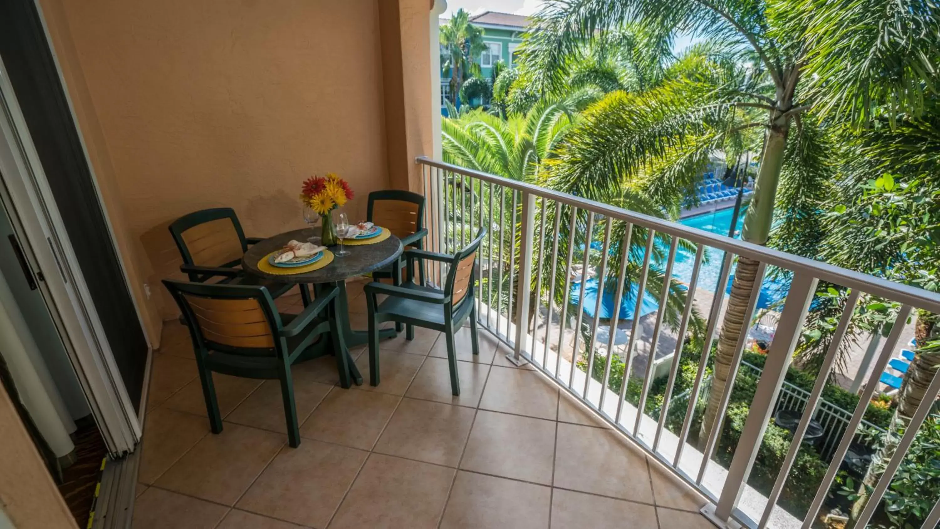 Pool view, Balcony/Terrace in Mizner Place at Weston Town Center
