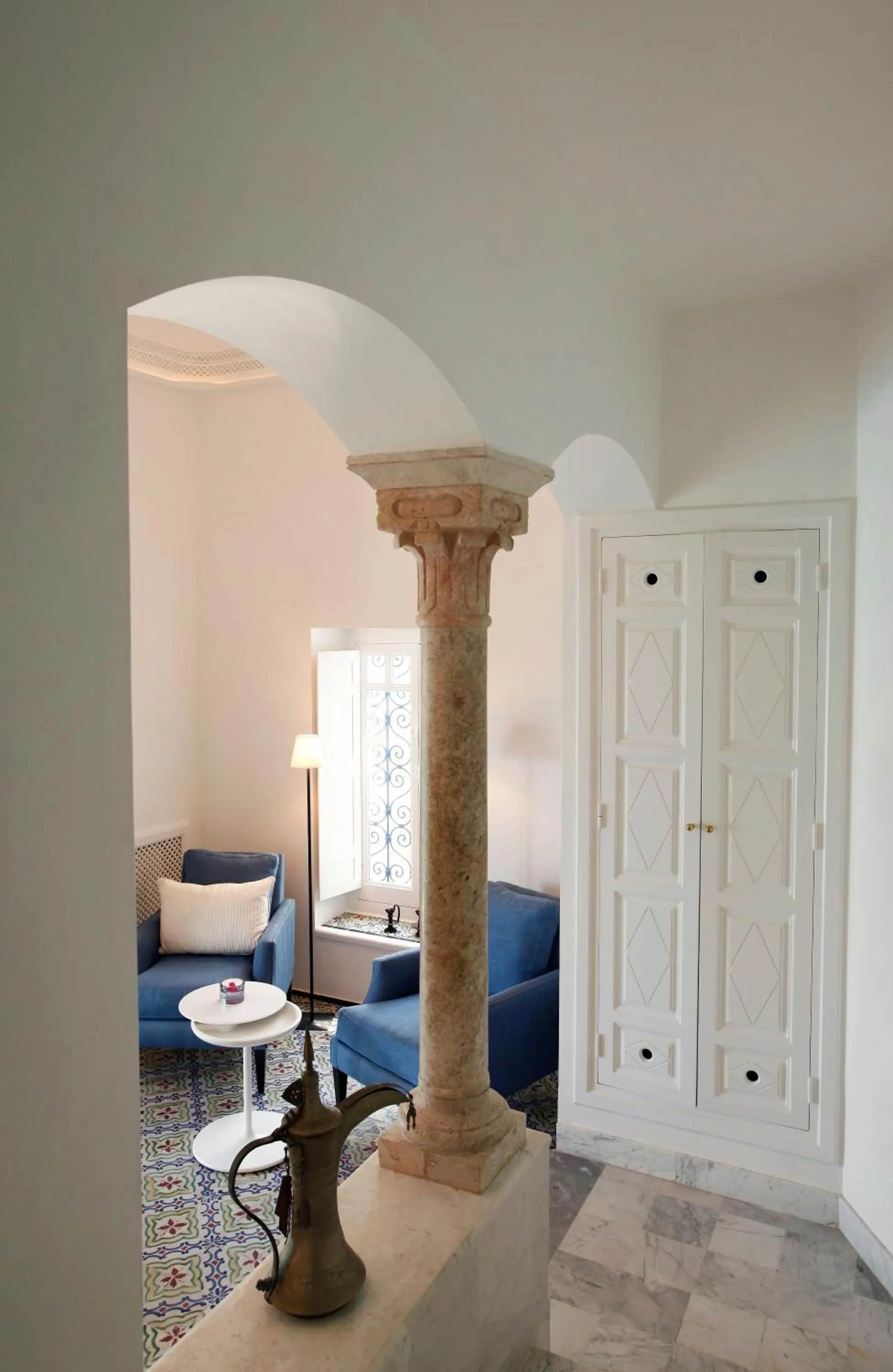 Seating area in La Villa Bleue-Sidi Bou Said