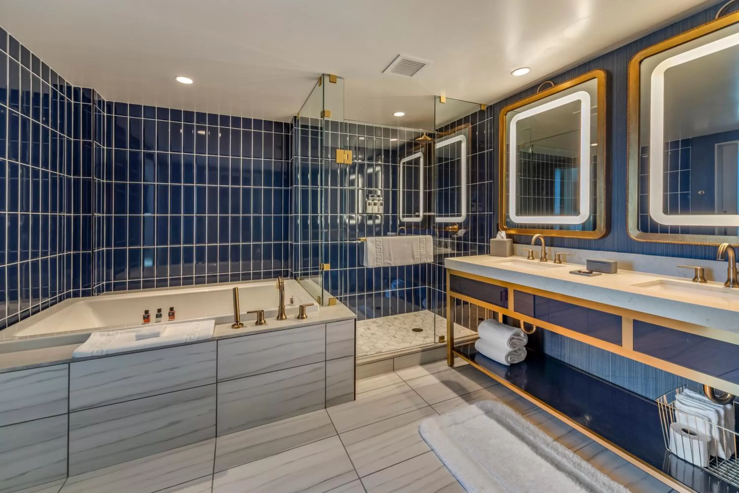 Shower, Bathroom in Omni Oklahoma City Hotel