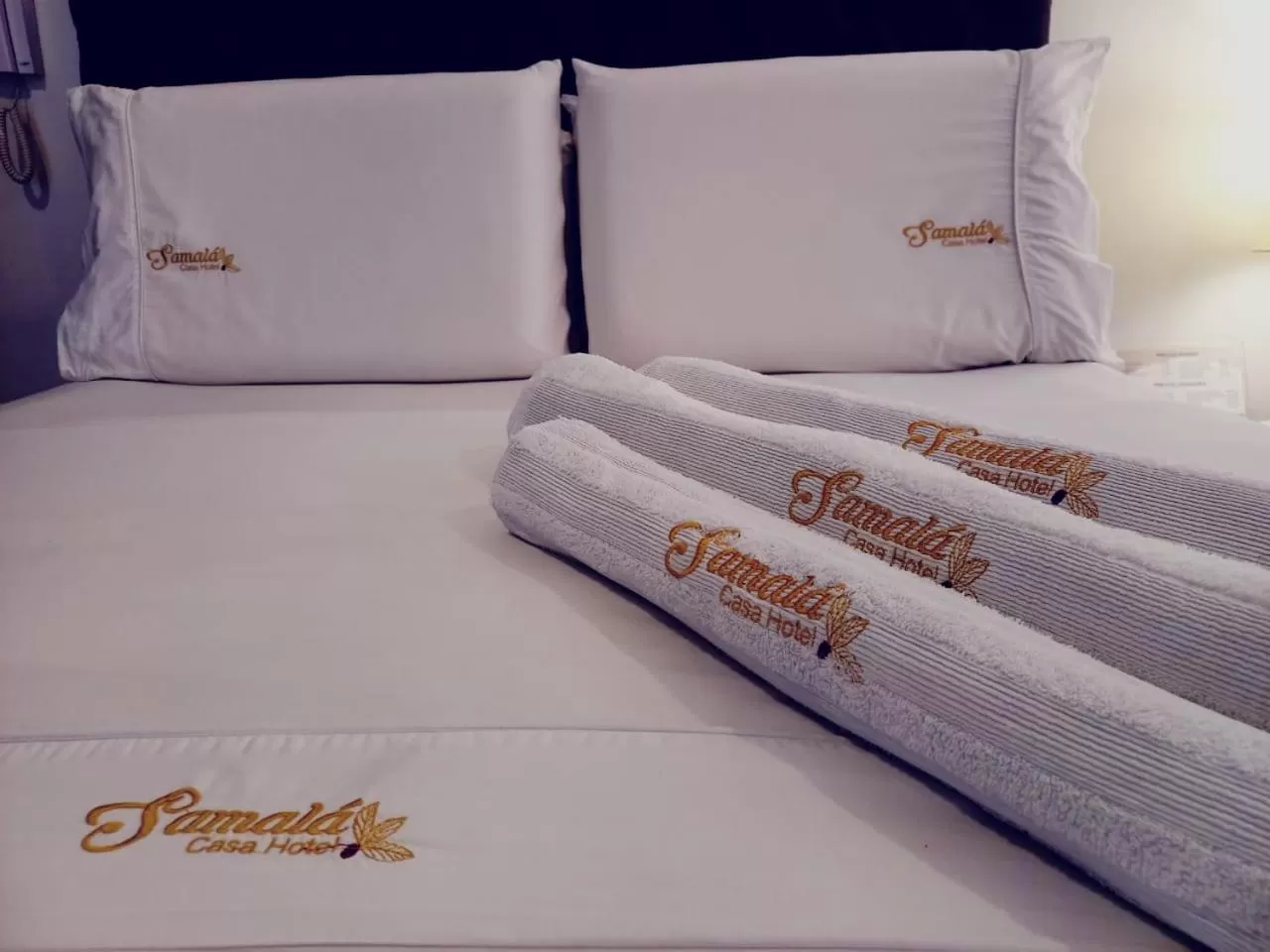 Bed in Samalá Casa Hotel