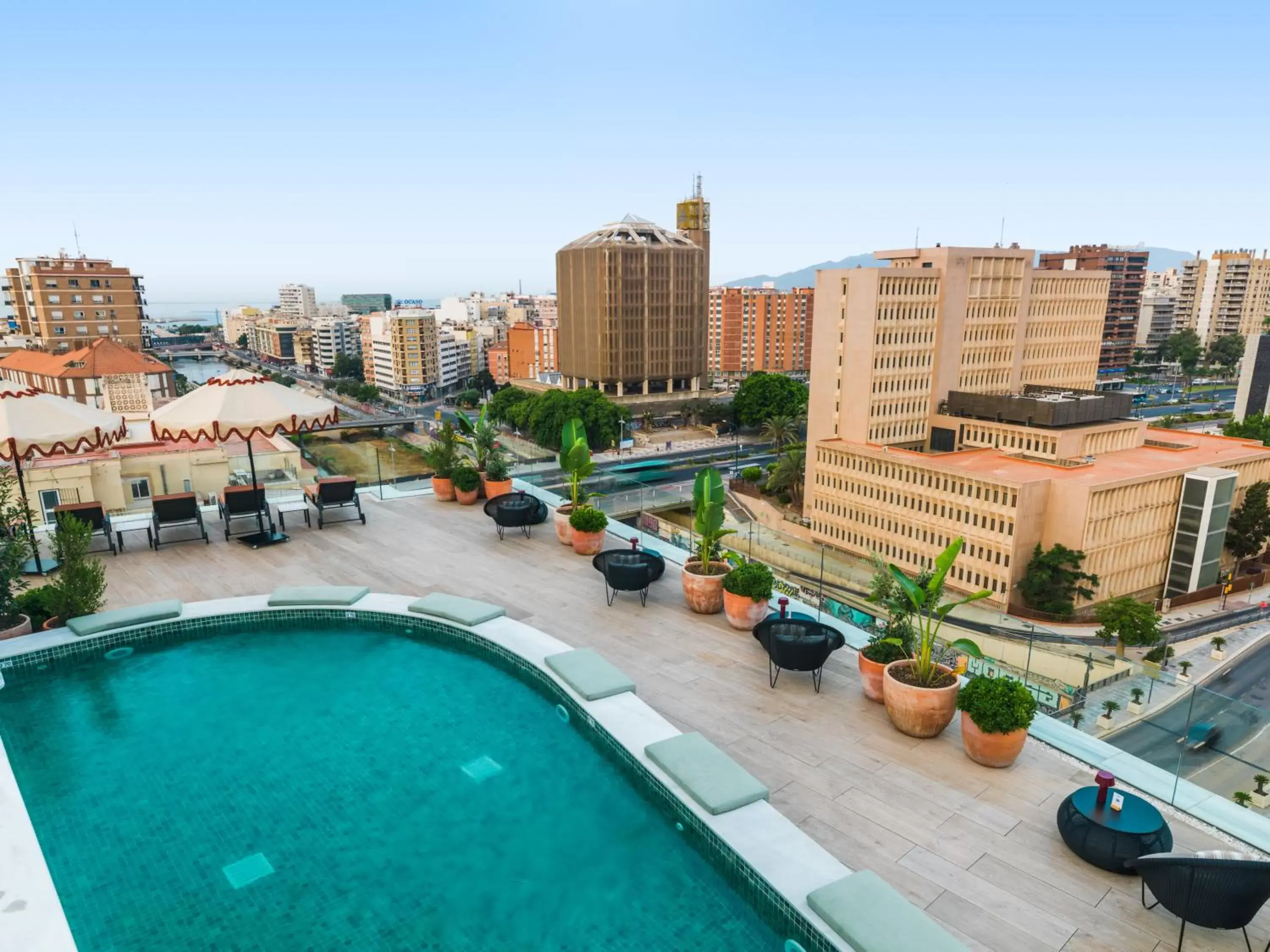 Swimming pool, Pool View in H10 Croma Málaga